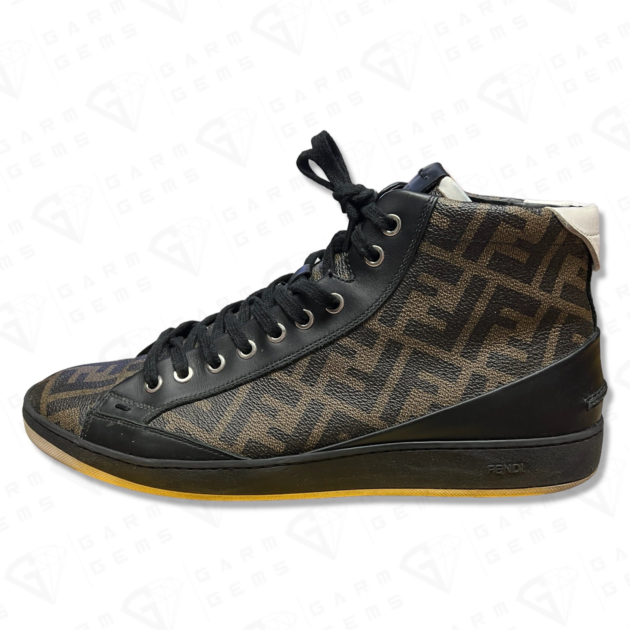 Fendi Fendi FF Monogram High Top Trainers Size US 11 / EU 44 - 5 Thumbnail