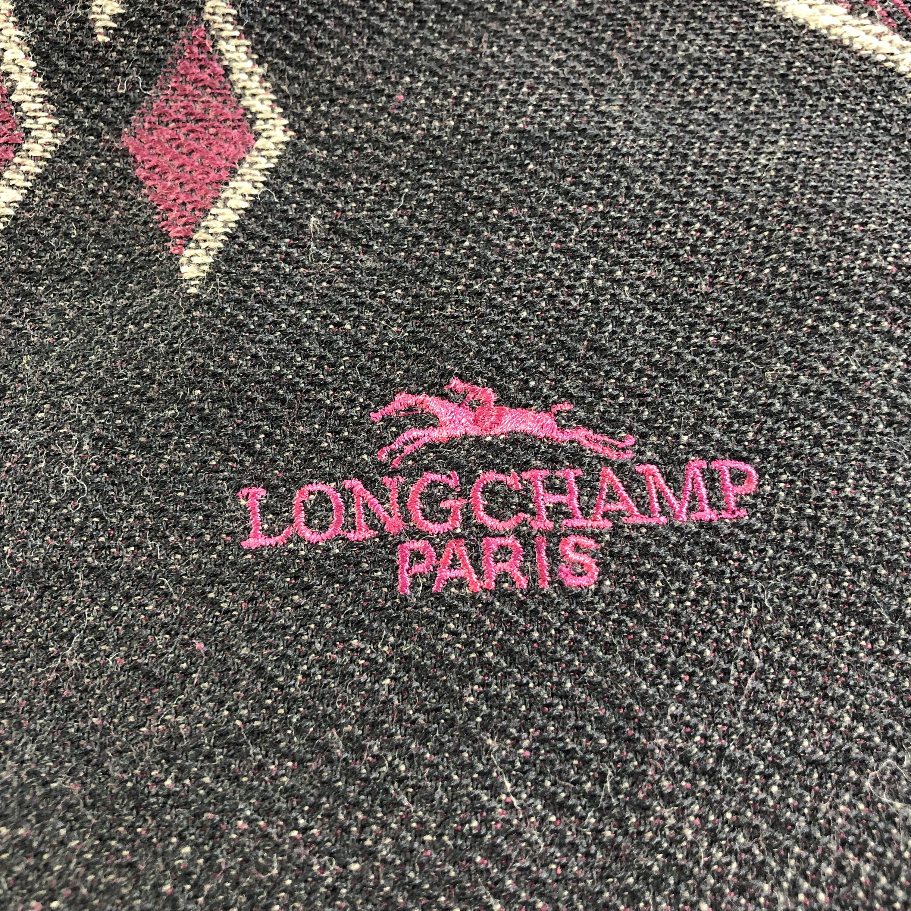 Longchamp Longchamp Wool Scarf Muffler V1103 Size ONE SIZE - 4 Thumbnail
