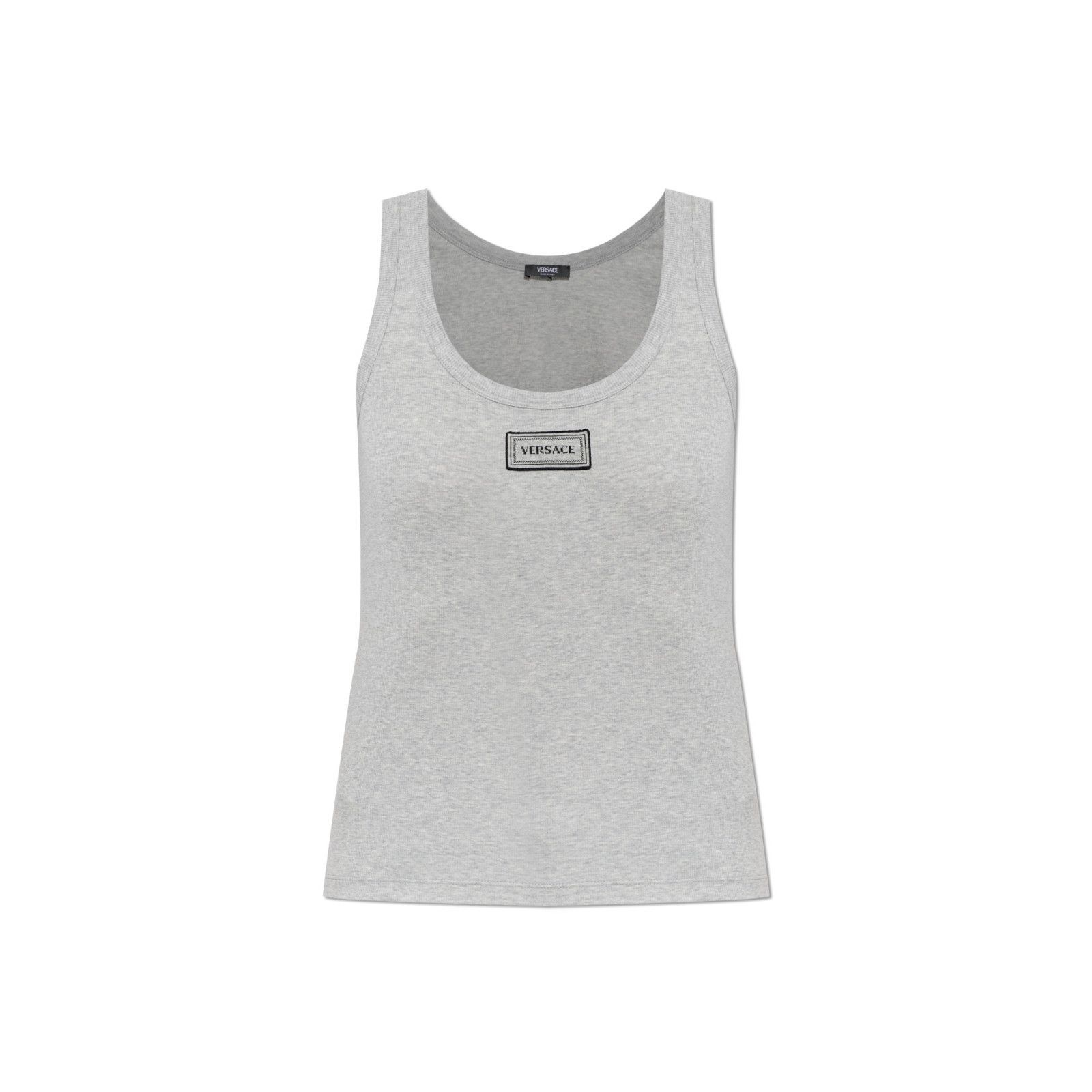 Versace VERSACE Grey Cotton Fitted Spaghetti Strap Top New & Authent Size M / US 6-8 / IT 42-44 - 1 Preview