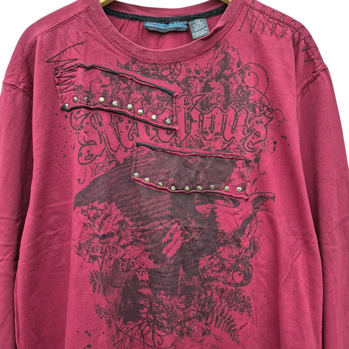 If Six Was Nine × Japanese Brand × Le Grande Bleu (L.G.B.) Action basic y2k poem longsleeave Size US L / EU 52-54 / 3 - 3 Thumbnail