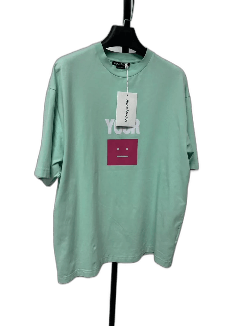 Acne Studios Acne Studios FW21 green short sleeve tee Size US S / EU 44-46 / 1 - 1 Thumbnail