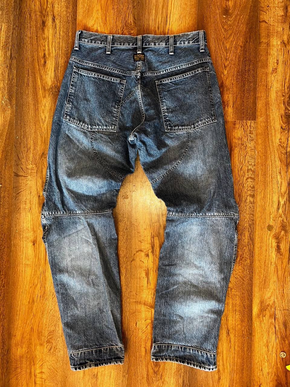 G-Star × Vintage Vintage GstarRaw Elwood vintage biker jeans y2k Size US 32 / EU 48 - 6 Thumbnail