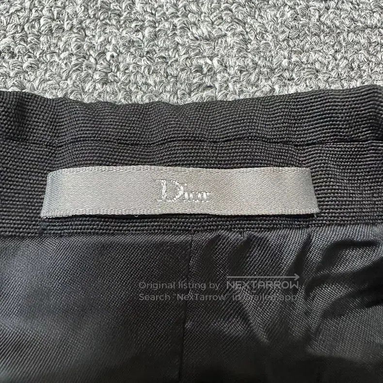 Dior Dior Black pure wool striped logo suit Size 48R - 4 Thumbnail