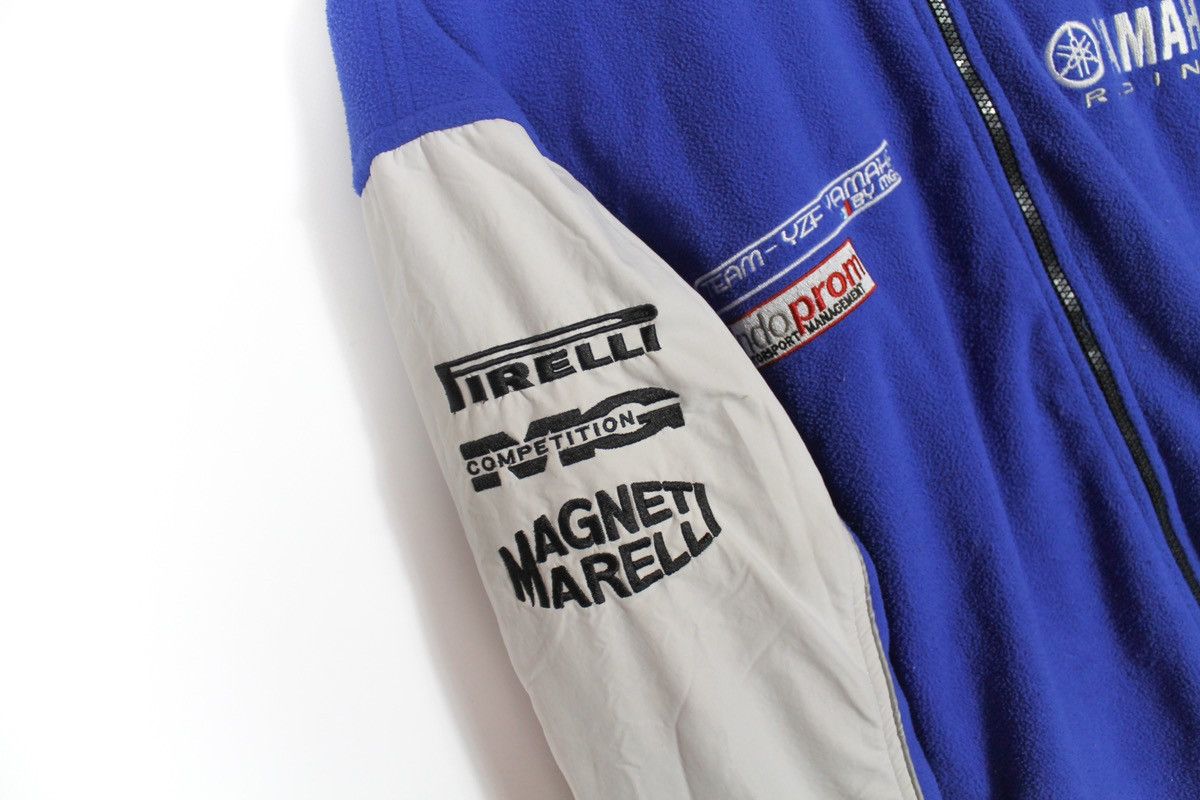 Vintage × Yamaha Yamaha Racing MG Competition Blue Fleece Jacket Size XL Size US XL / EU 56 / 4 - 4 Thumbnail