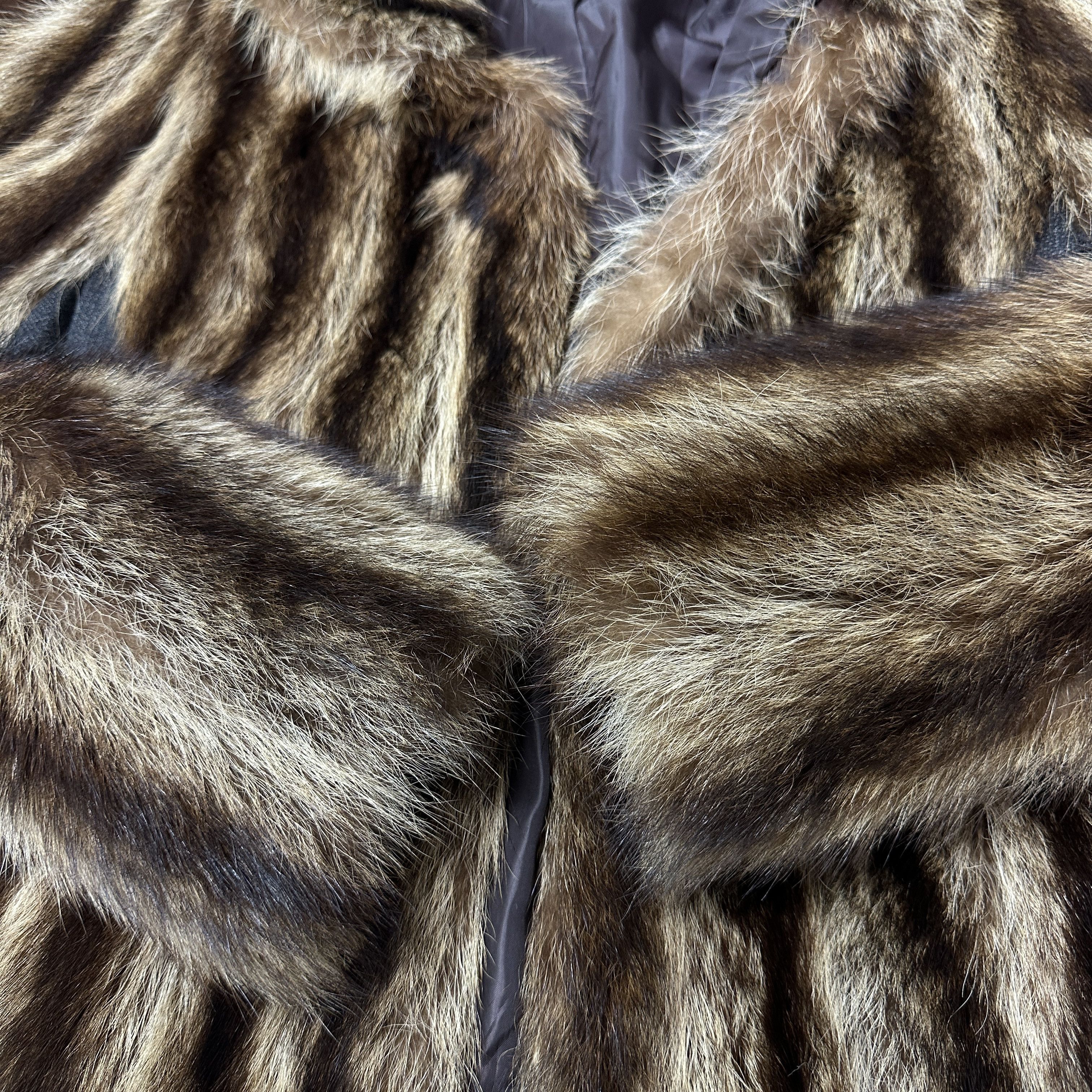 Vintage Vintage Old Money Classy Striped Real Fur 90s Size S / US 4 / IT 40 - 6 Thumbnail