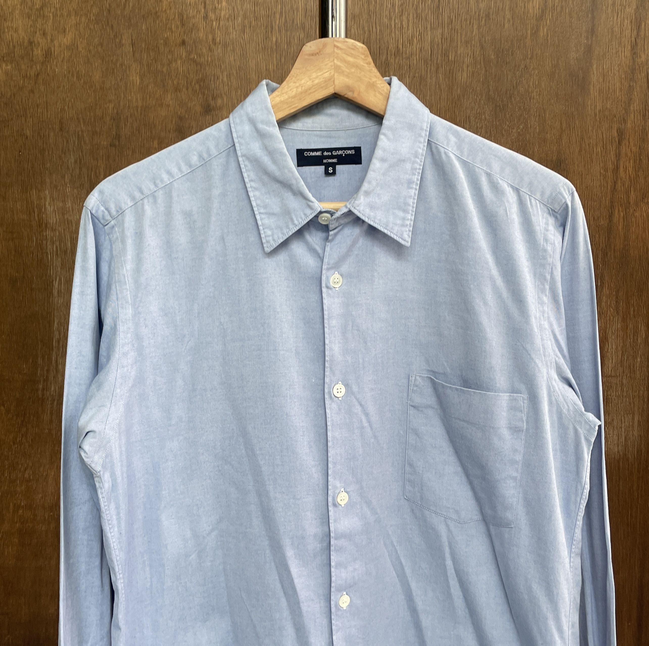 Comme des Garcons COMME des GARCONS HOMME Classic Baby Blue Shirt Size US S / EU 44-46 / 1 - 2 Thumbnail