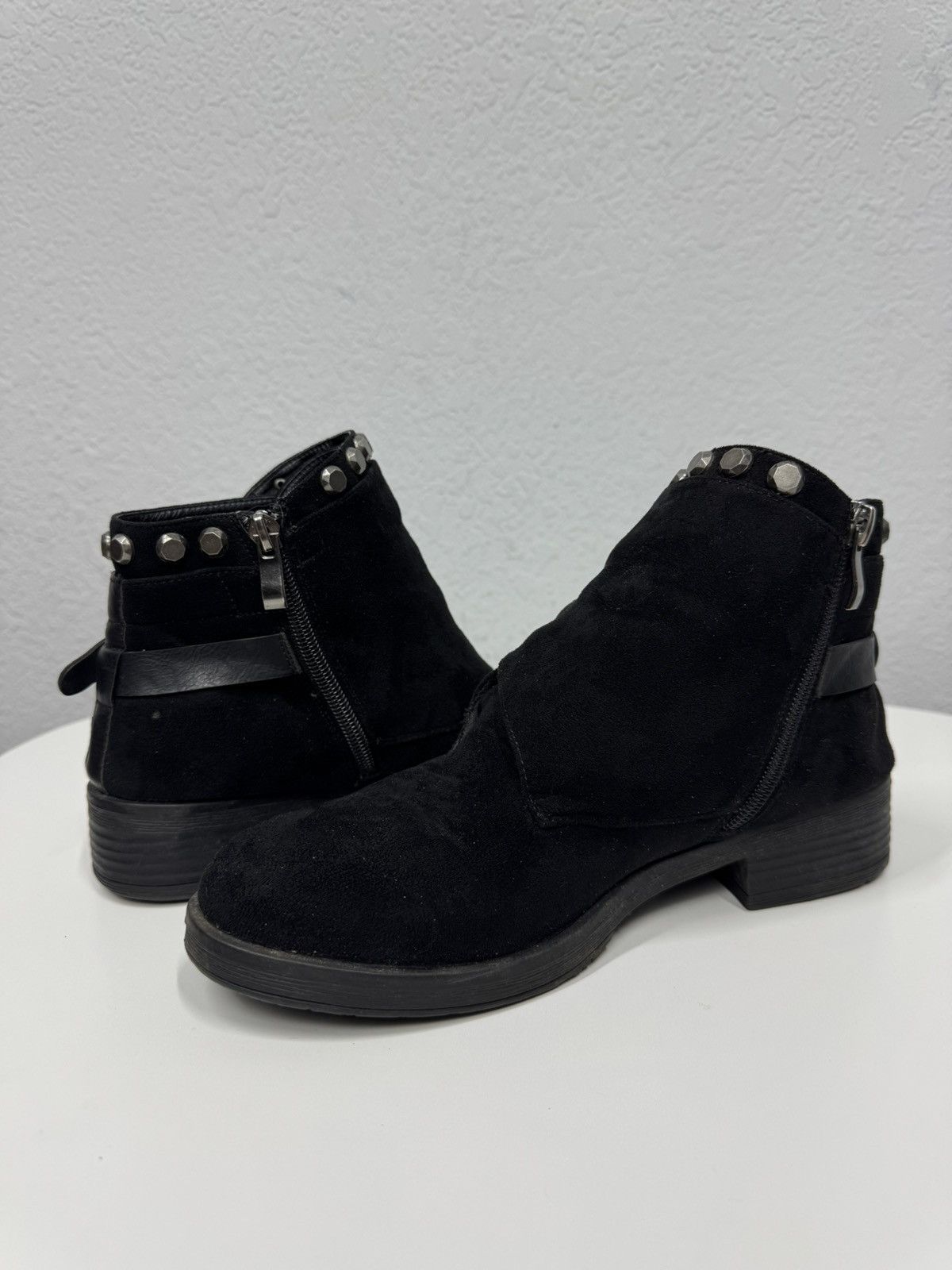 Hedi Slimane Vintage Leather Boots Y2k AS 98 Avantgarde Ankle Suede Size US 8 / IT 38 - 9 Thumbnail