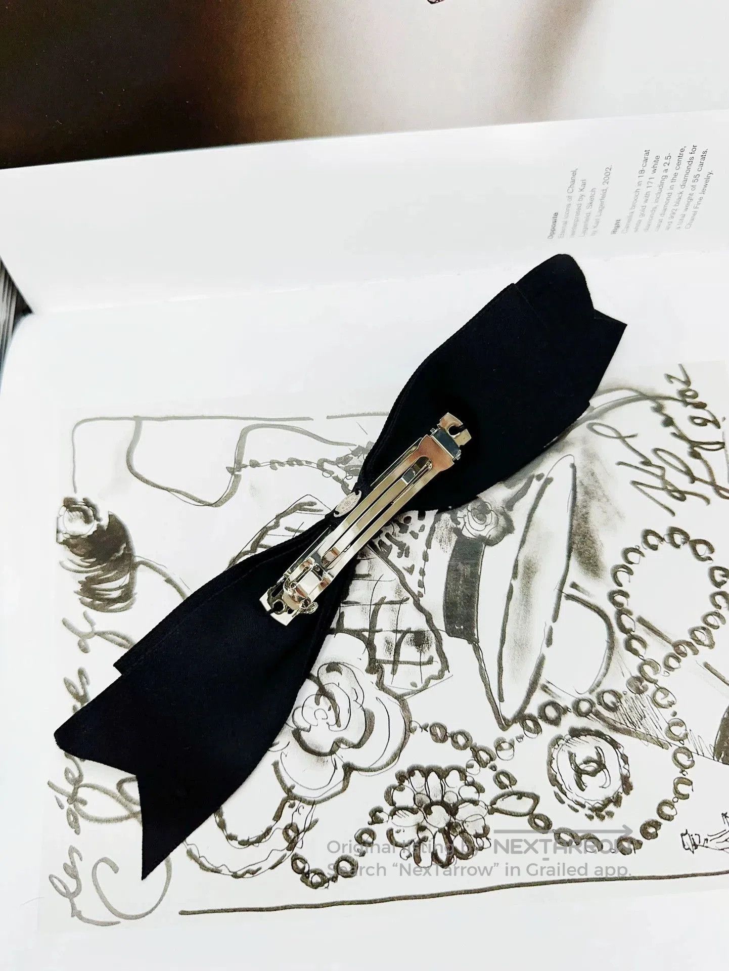 Chanel Chanel 21B Black Bow Hair Clip. Size ONE SIZE - 3 Thumbnail