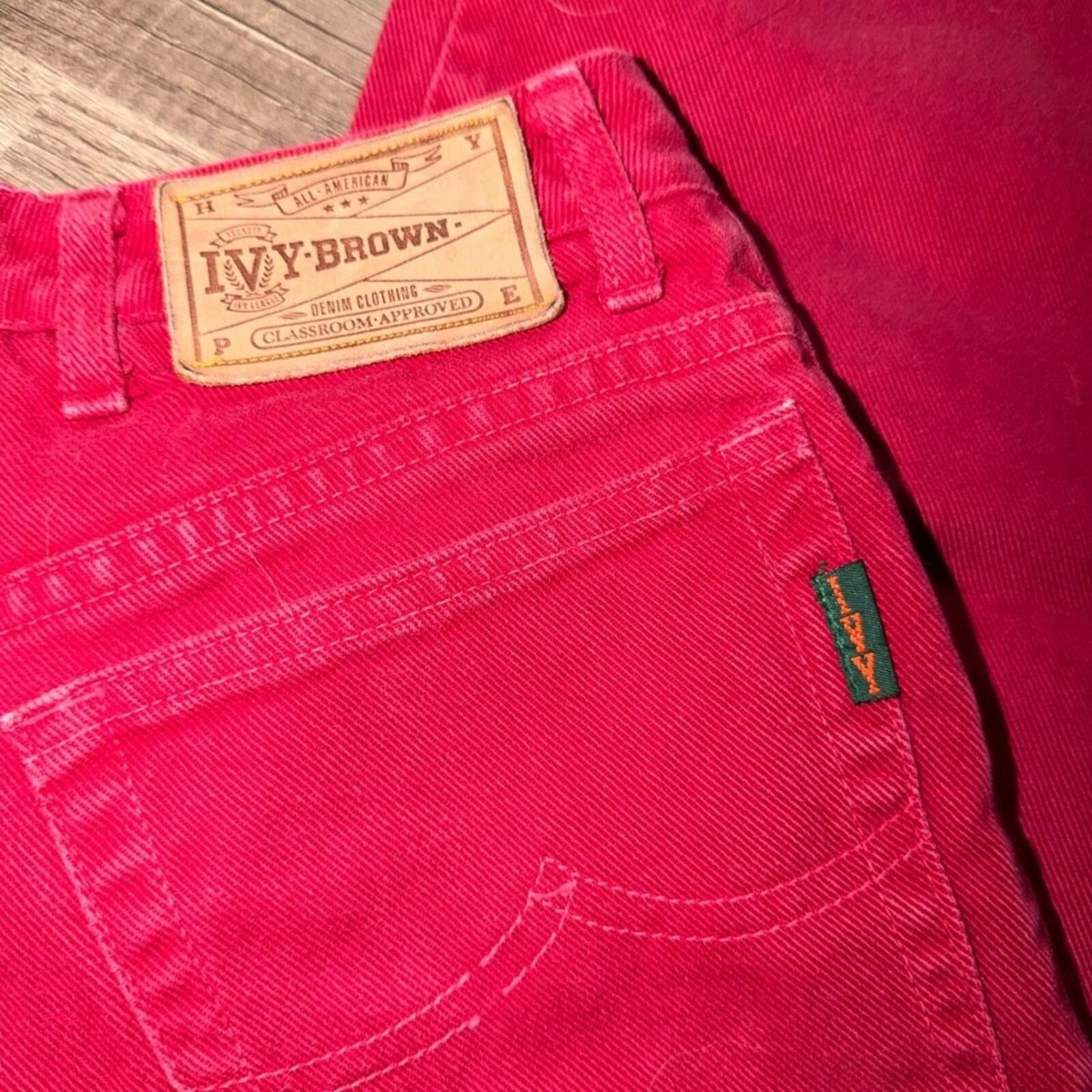 Other Ivy Brown High Waisted Straight Leg Pants Size 6 Vintage Size 28" / US 6 / IT 42 - 5 Thumbnail