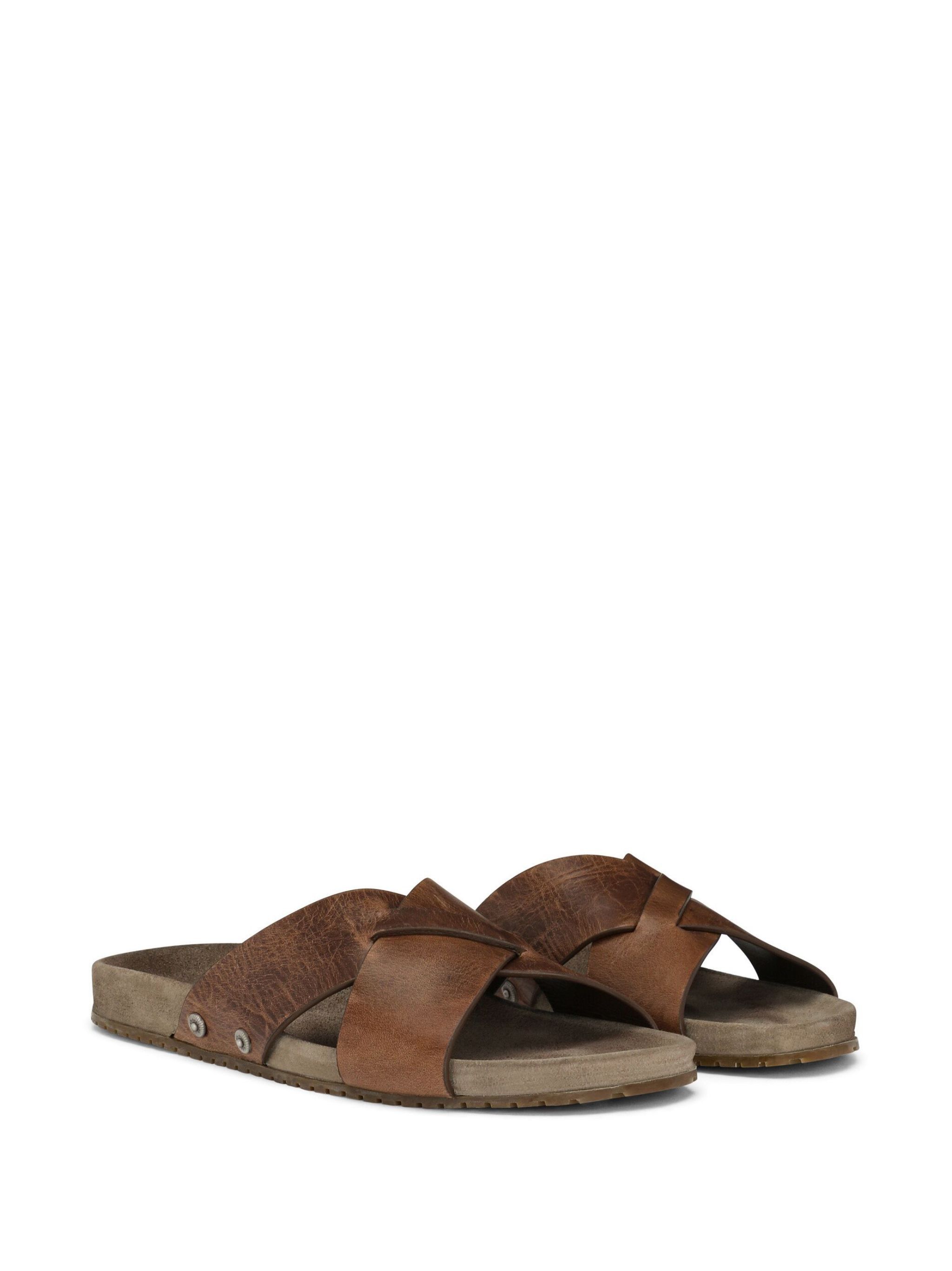 Dolce & Gabbana o1y0125 Leather Slippers in Brown Size US 8.5 / EU 41-42 - 2 Thumbnail