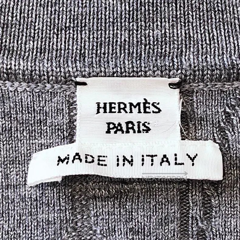 Hermes Hermes Gray suede buckle jacquard knitted cardigan Size XS / US 0-2 / IT 36-38 - 7 Thumbnail