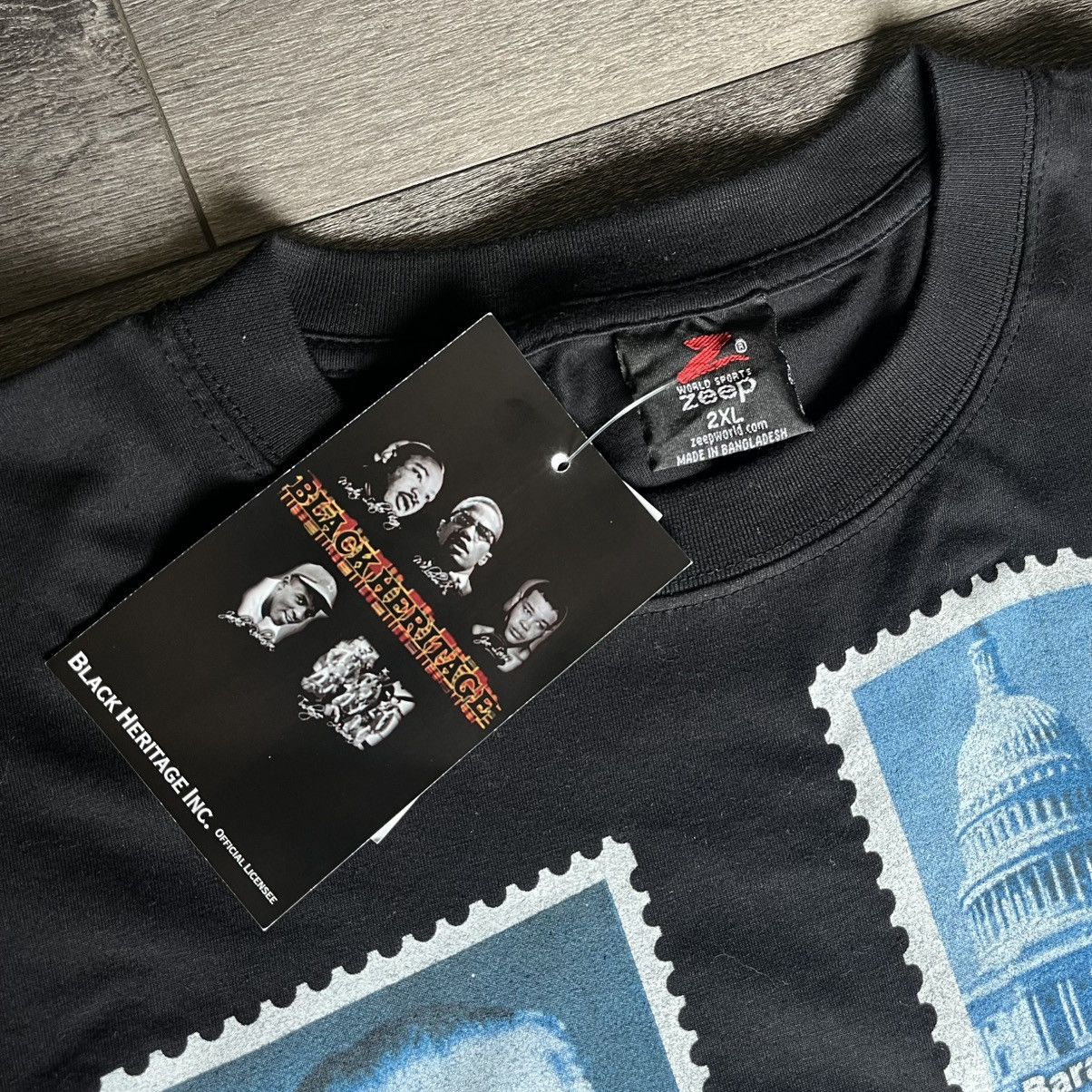 Vintage New Vintage Black Heritage Stamps Logo Black History T Shirt Size US XXL / EU 58 / 5 - 6 Thumbnail