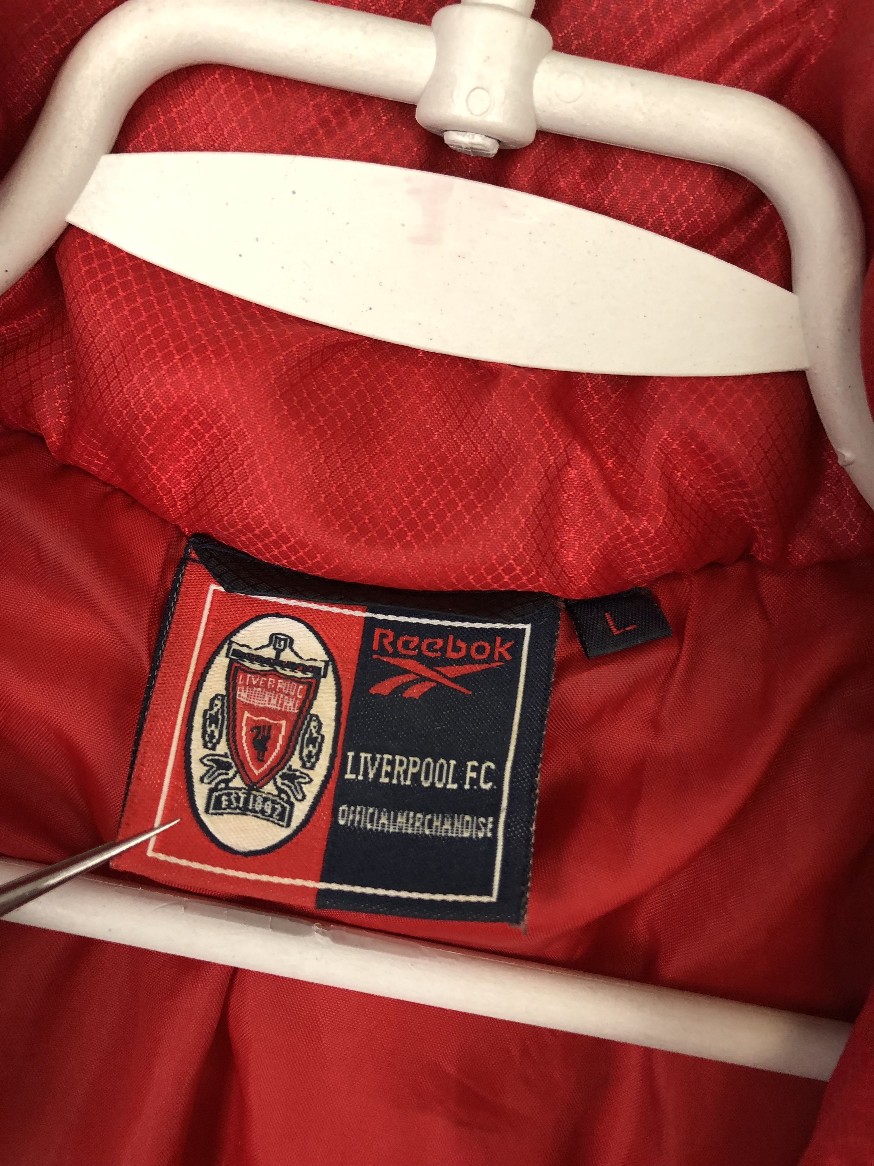 Reebok Vintage Reebok Liverpool Football Jacket Soccer Bomber Blue Size US L / EU 52-54 / 3 - 5 Thumbnail