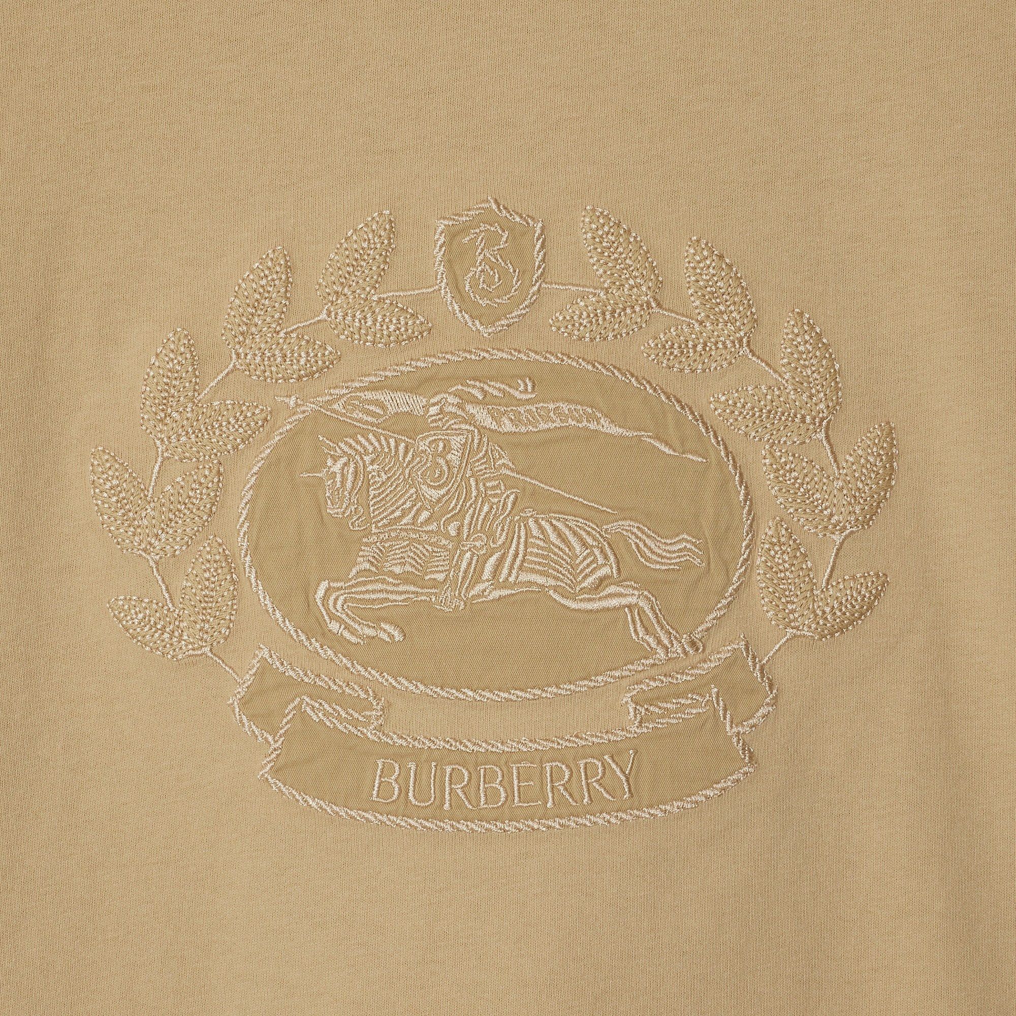 Burberry o1w1db10326 EKD Cotton T-Shirt in Beige Size XS / US 0-2 / IT 36-38 - 5 Thumbnail