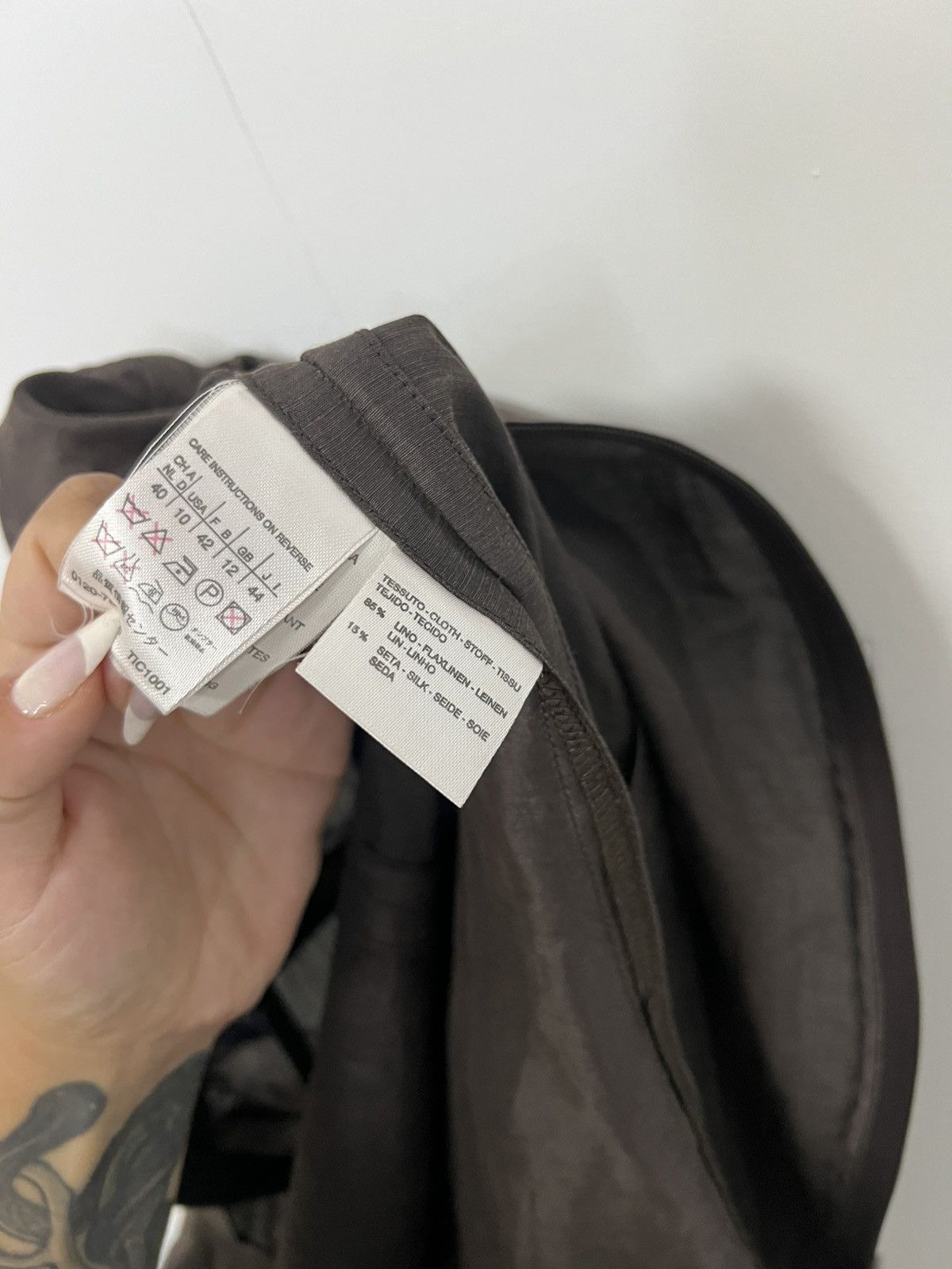 Max Mara S max mara jacket linen silk s/m brown Size S / US 4 / IT 40 - 4 Thumbnail
