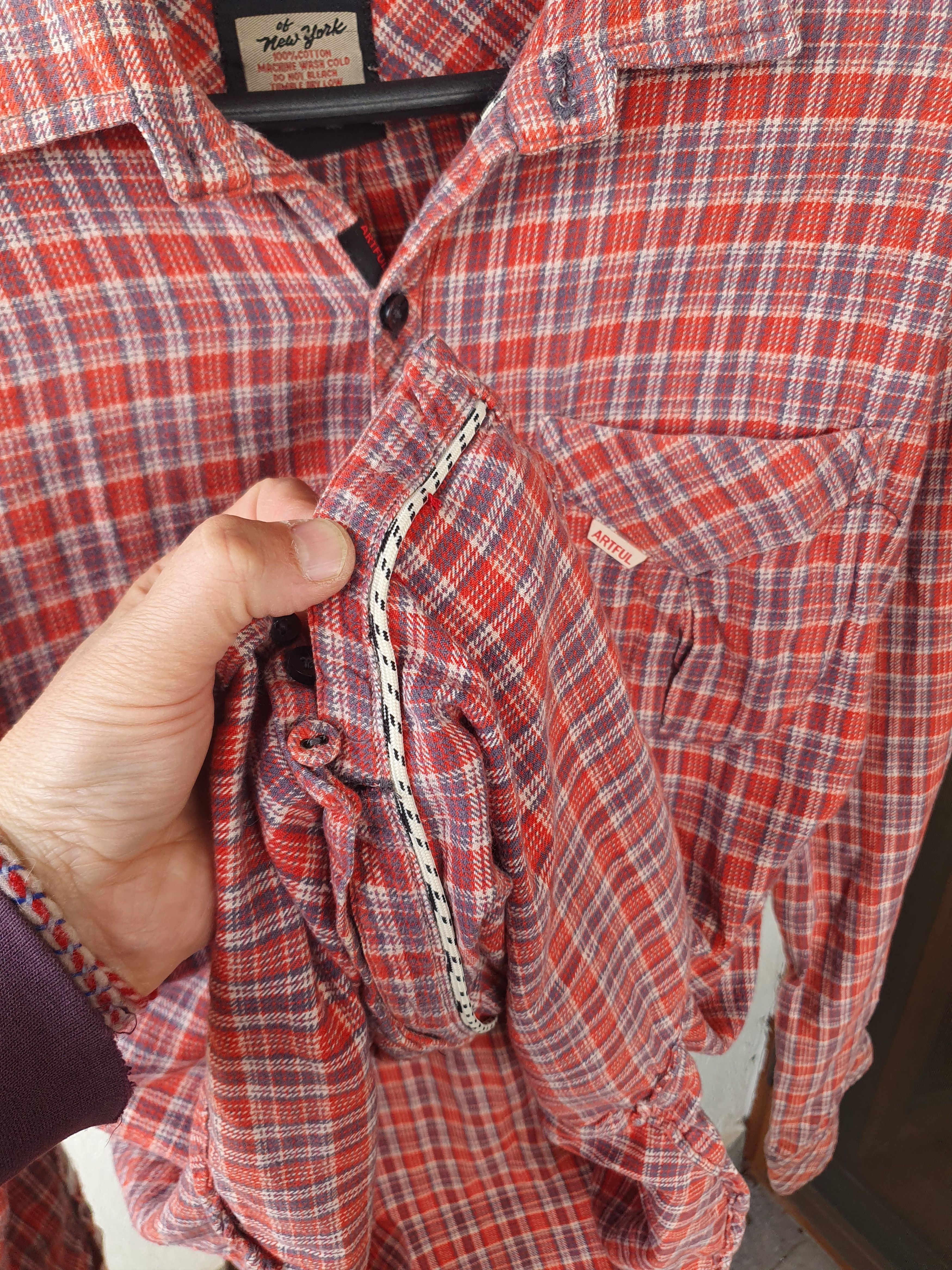 Artful Dodger Artful Dodger of New York Plaid Flannel Button Up shirt szXL Size US XL / EU 56 / 4 - 13 Thumbnail