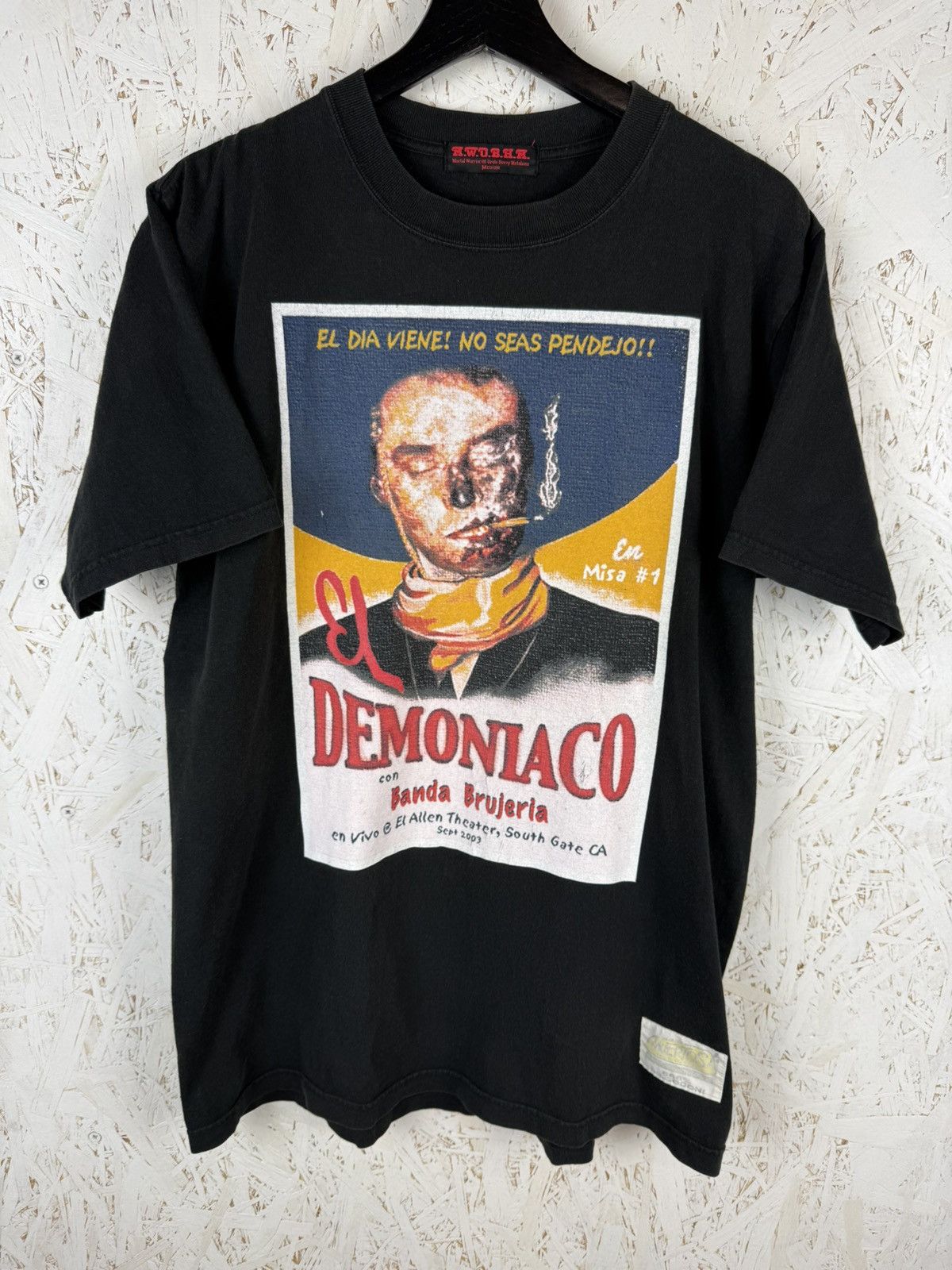 Band Tees 00s Brujeria Demoniaco M.W.O.B.H.M. Metal Band T-Shirt M Size US M / EU 48-50 / 2 - 1 Thumbnail