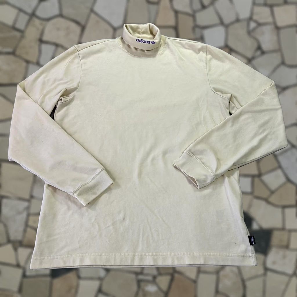 Adidas Adidas Skateboarding Shirt Mens Large White Long Sleeve Turtleneck Top DU8323 Size US L / EU 52-54 / 3 - 1 Thumbnail