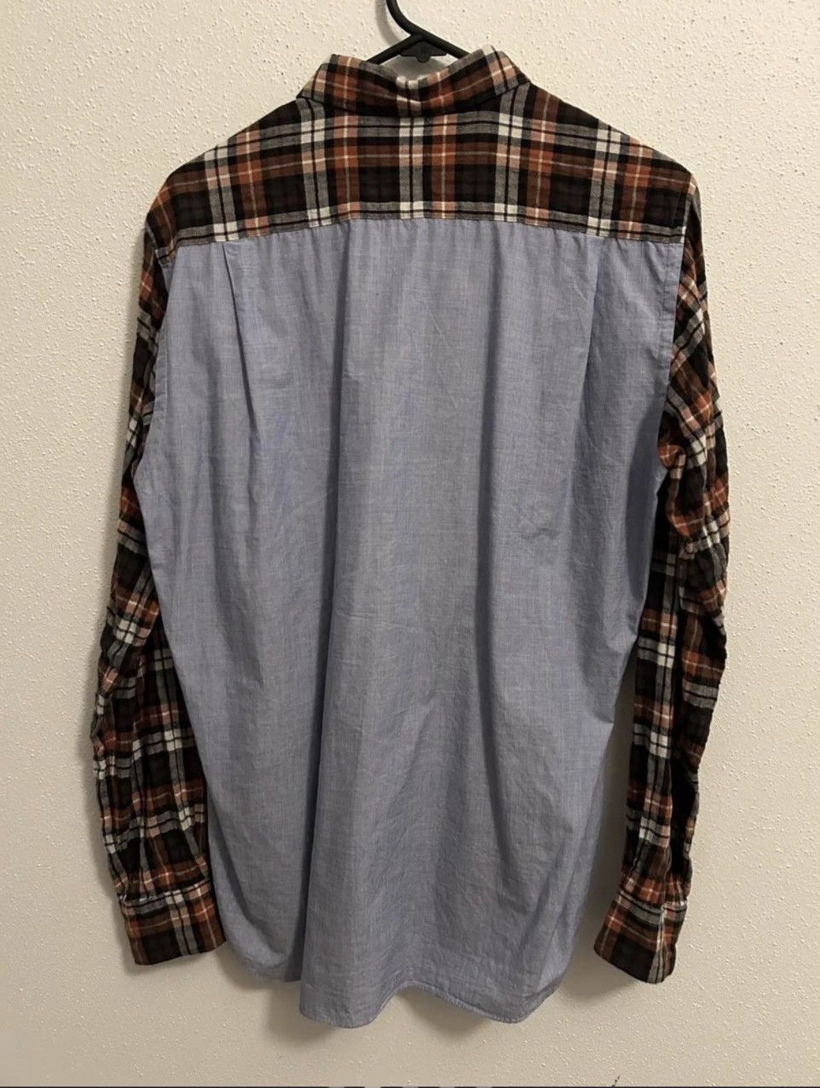 Comme des Garcons Comme Des Garçons Homme flannel hybrid button-up shirt Size US S / EU 44-46 / 1 - 2 Thumbnail