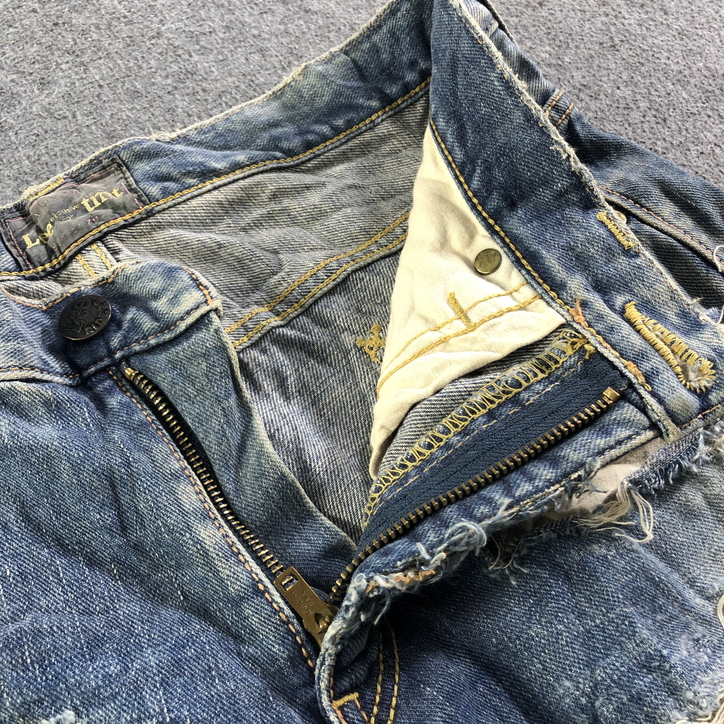 Lee × Vintage Vintage Lee Selvedge Jeans-J3893 Size US 31 - 11 Thumbnail