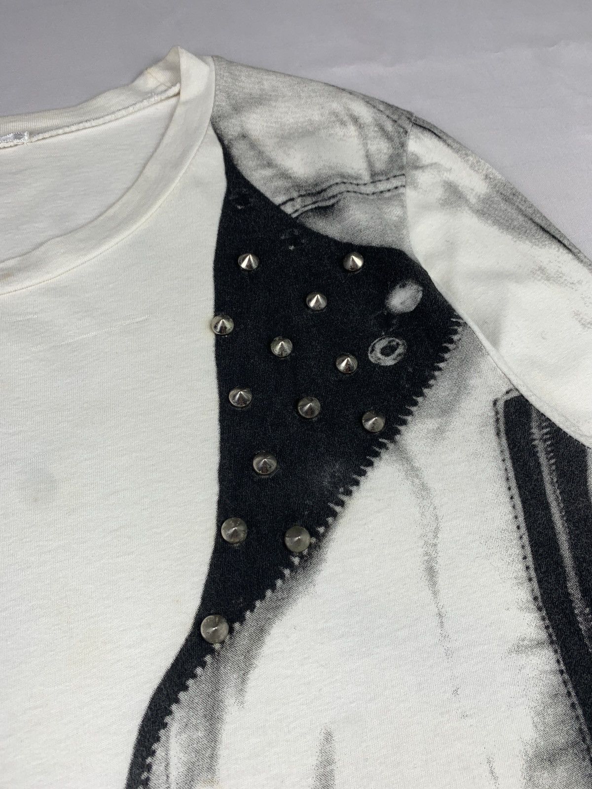 Japanese Brand Virus Japan Trompe I'oeil-ish Studded Spike Longsleeve Tee Size US M / EU 48-50 / 2 - 4 Thumbnail