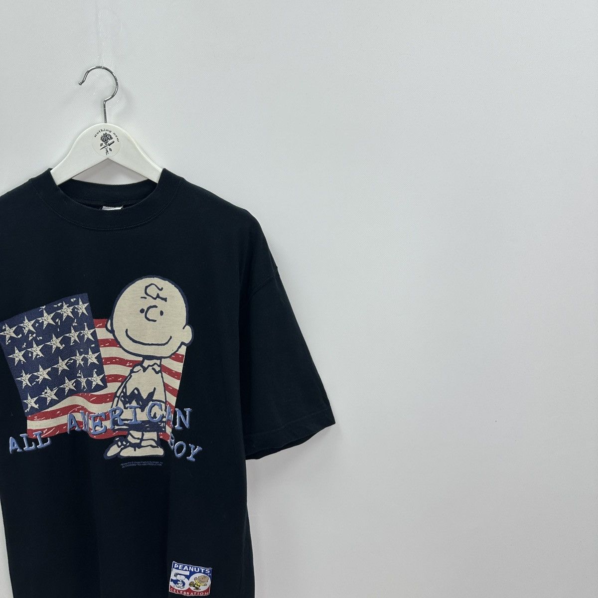 Vintage Vintage 90s Peanuts All American Boy tee 50 year celebration Size US M / EU 48-50 / 2 - 2 Thumbnail