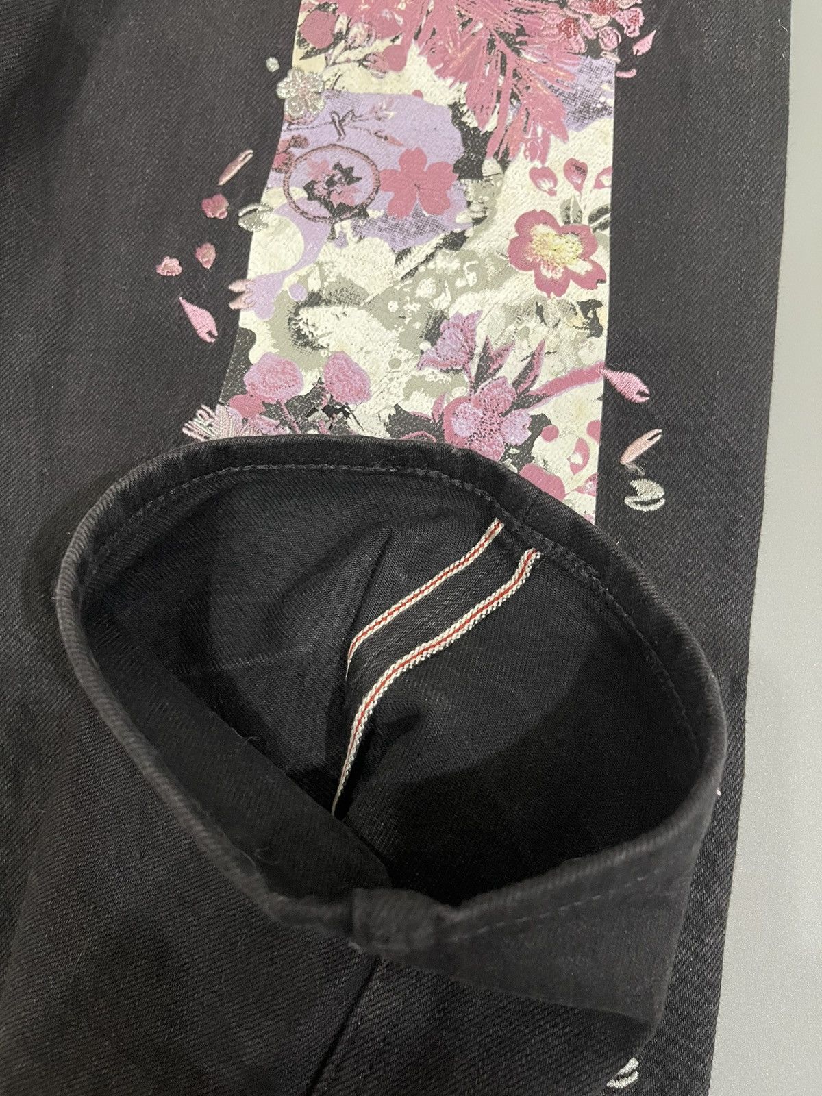 Evisu EVISU Floral Daicock cherry blossom denim Size US 30 / EU 46 - 11 Thumbnail