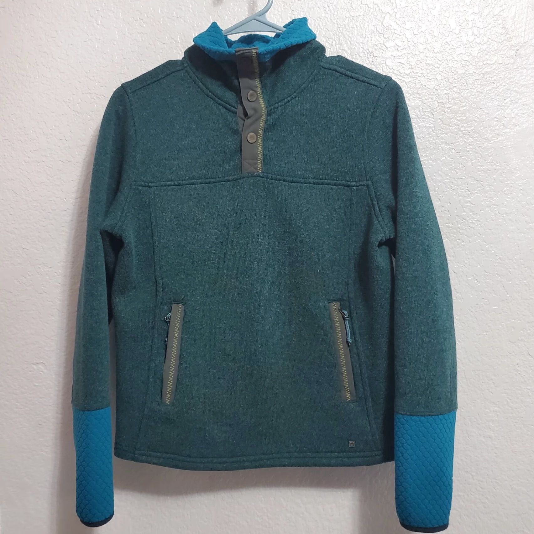 Vintage VINTAGE Title Nine Women Jacket XS Dark Teal Zip Pockets Pullover Outdoor Size XS / US 0-2 / IT 36-38 - 2 Thumbnail