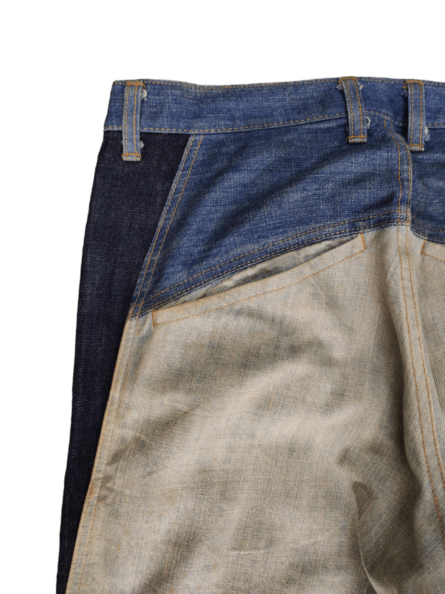 Comme des Garcons × Undercover Baggy Jean Mackdaddy Japan Tri Color Wide Leg Denim Y2k Jnco Size US 32 / EU 48 - 13 Thumbnail
