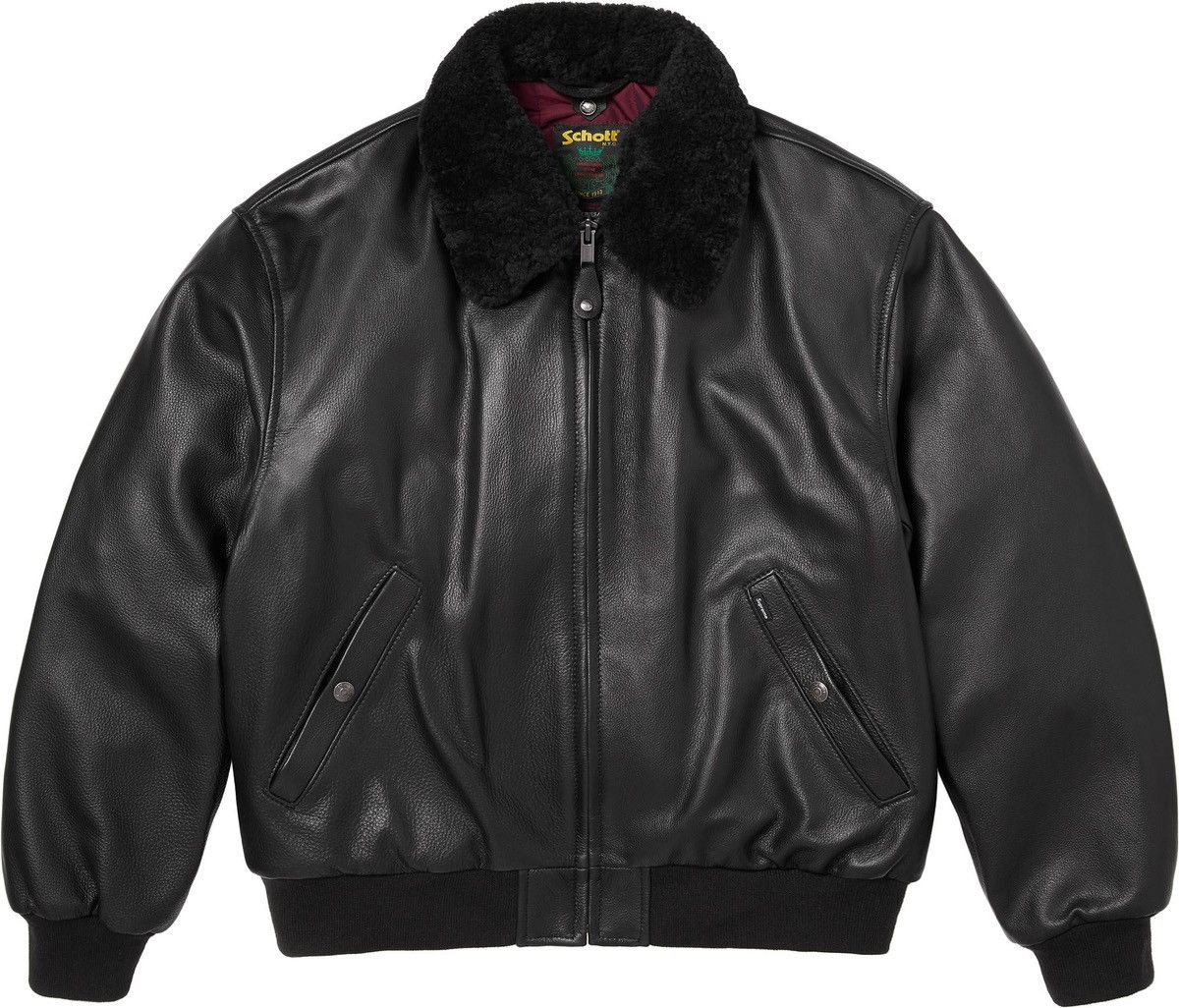 Supreme Supreme Schott Shearling Bomber Jacket (SS26) Black Size US L / EU 52-54 / 3 - 1 Thumbnail