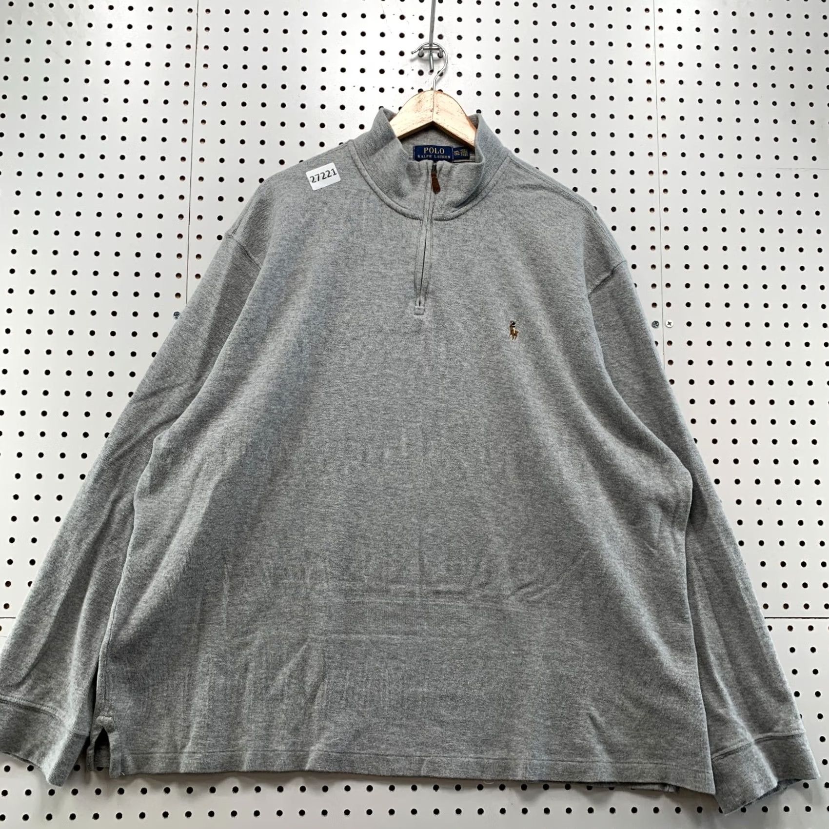 Polo Ralph Lauren Polo Ralph Lauren 1/4 Zip Pullover Sweater Gray Pony Estate Rib Mens 2XL 29x30 Size US XXL / EU 58 / 5 - 2 Thumbnail