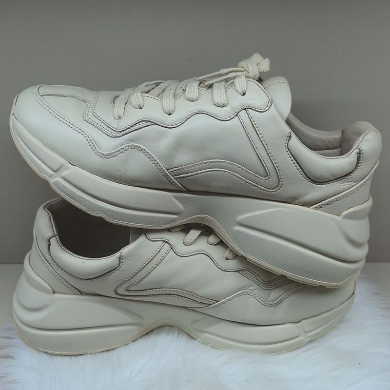 Gucci Gucci Rhyton Logo Low-Top Dad Sneakers - Size US 8.5 / EU 41-42 - 7 Thumbnail