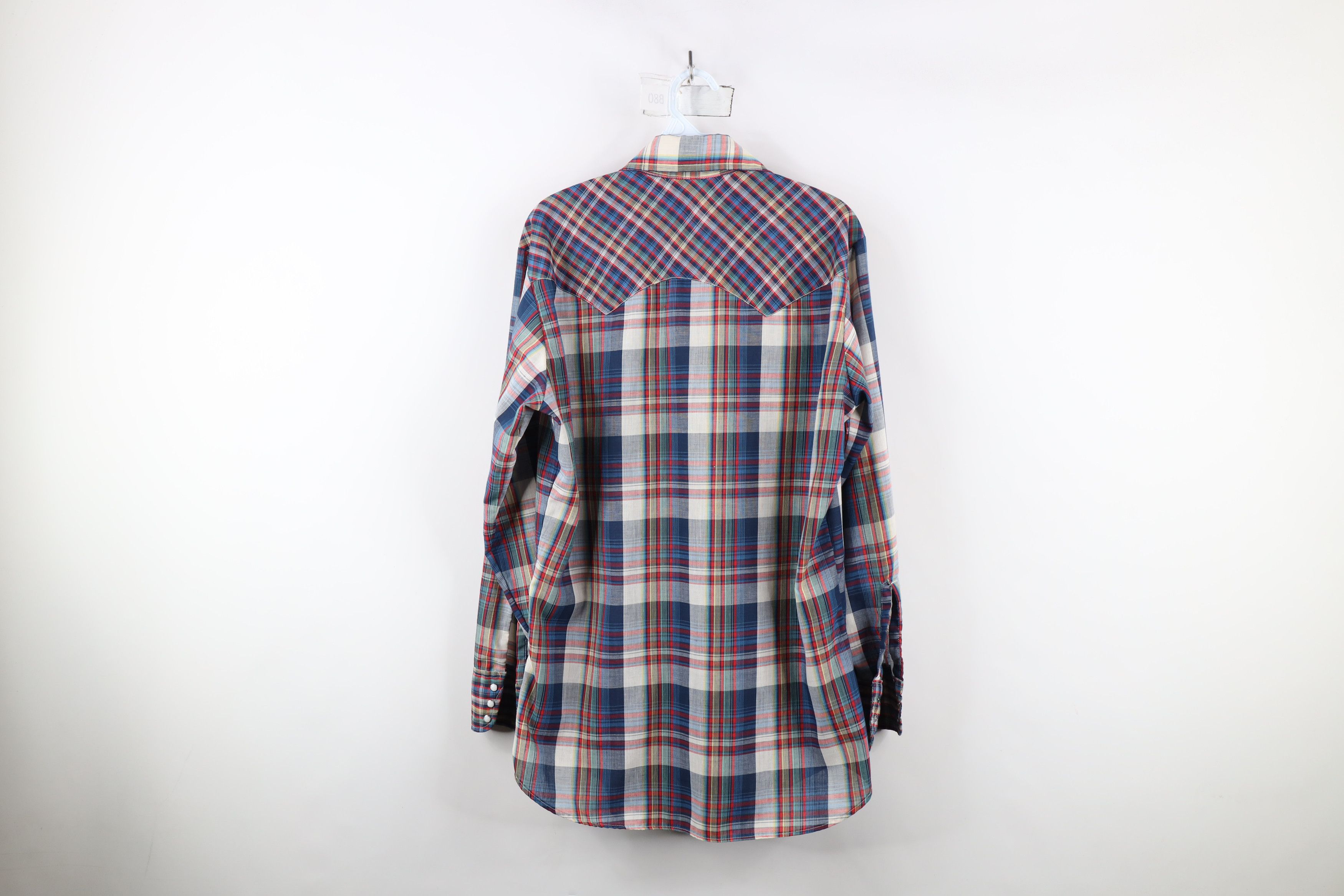 Levi's × Vintage Vintage 70s Levis Western Button Collared Shirt Plaid USA Size US M / EU 48-50 / 2 - 11 Thumbnail