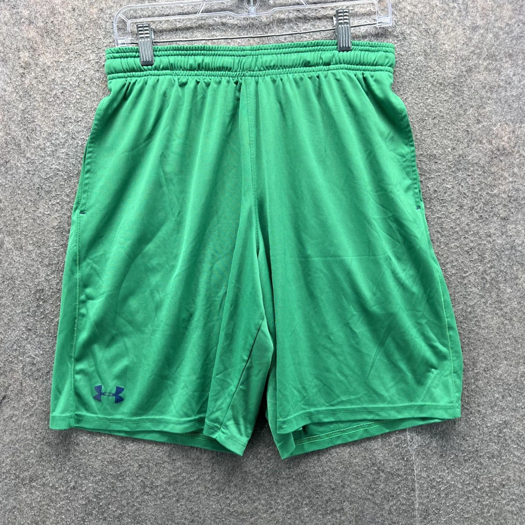 Under Armour Under Armour Shorts Mens M Green Athletic Basketball Gym 9 Inseam Size US 31 - 2 Thumbnail