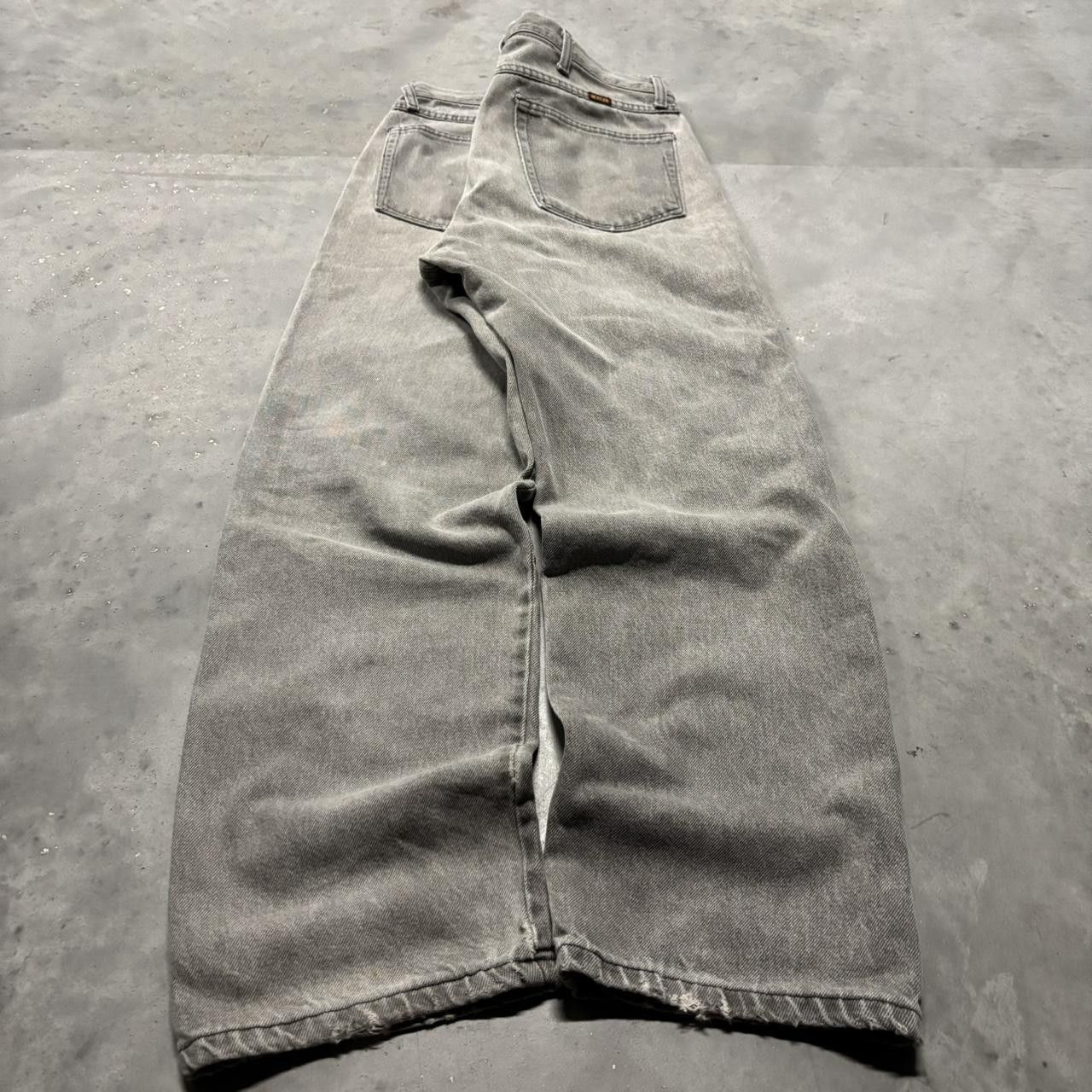 Japanese Brand × Vintage Crazy Vintage Y2K/2000s Grunge Faded Grey Skater Denim Jeans! Size US 33 - 4 Thumbnail