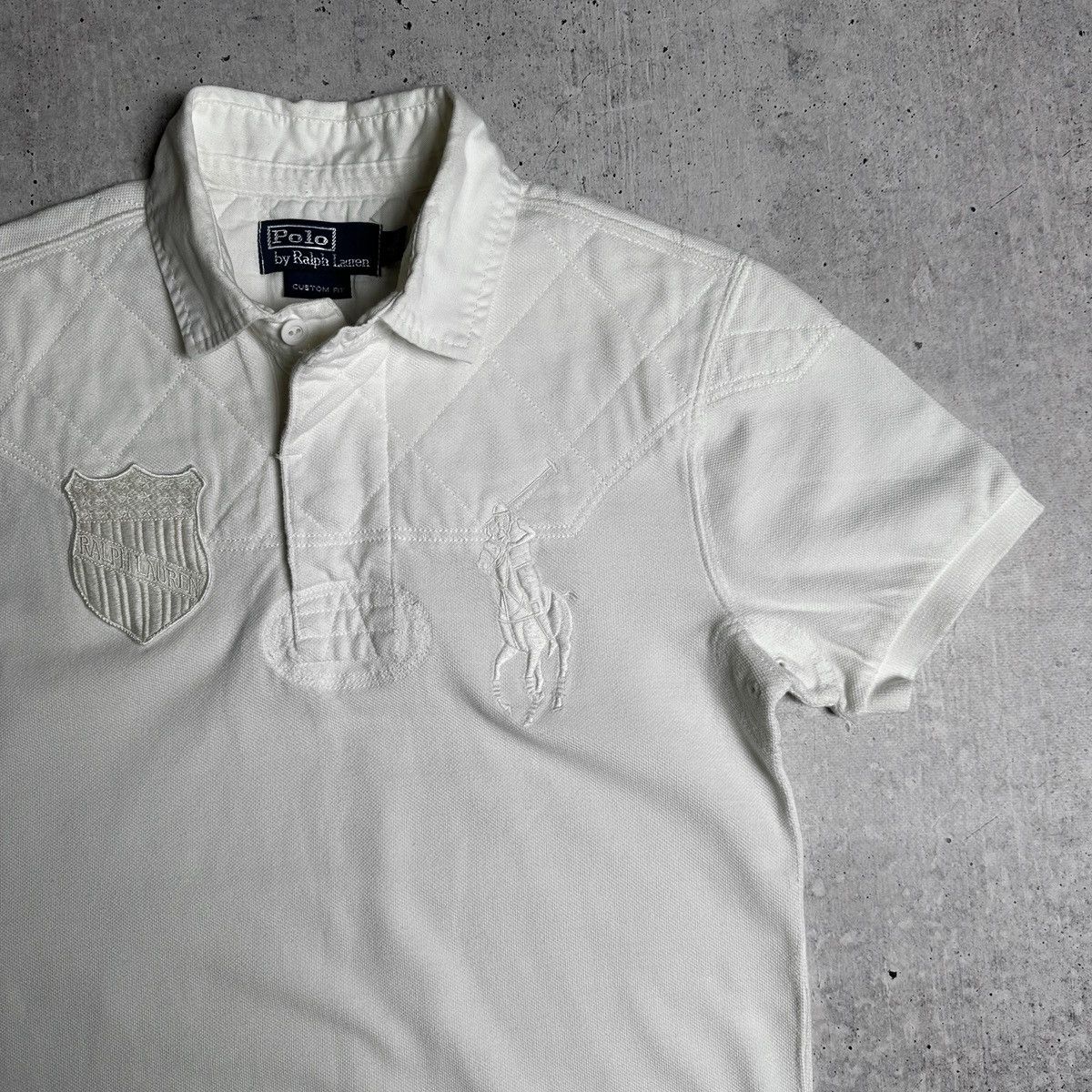 Polo Ralph Lauren × Vintage Polo Ralph Lauren White Polo USA number 3 Size US S / EU 44-46 / 1 - 5 Thumbnail