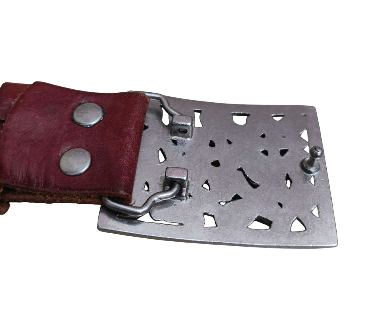 KARA 💥LAST CALL💥 KARA Skull Punk Studded Leather Belt Size ONE SIZE - 4 Thumbnail