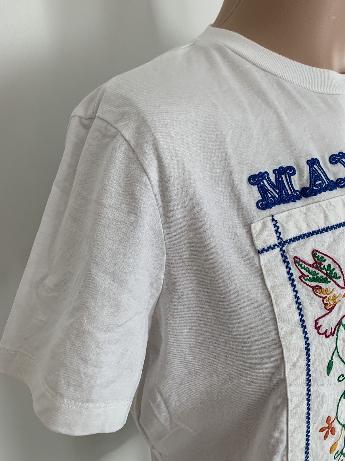 Designer × Max Mara Max Mara Embroidery Graphic Patterned t-shirt Size S / US 4 / IT 40 - 4 Thumbnail
