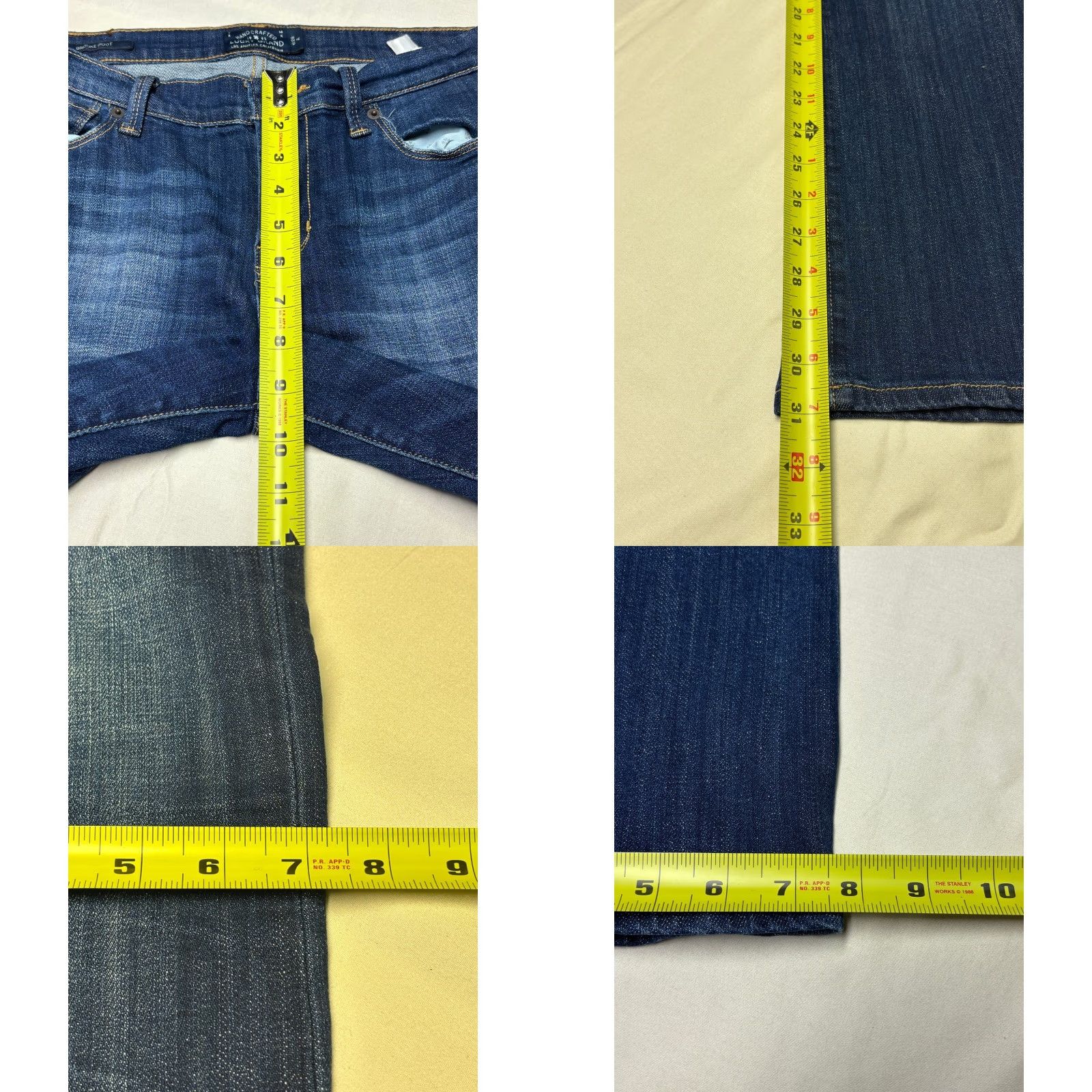 Lucky Brand Lucky Brand Brooke Boot Jeans Womens 6 Dark Wash Bootcut Denim Boots Size 28" / US 6 / IT 42 - 9 Thumbnail