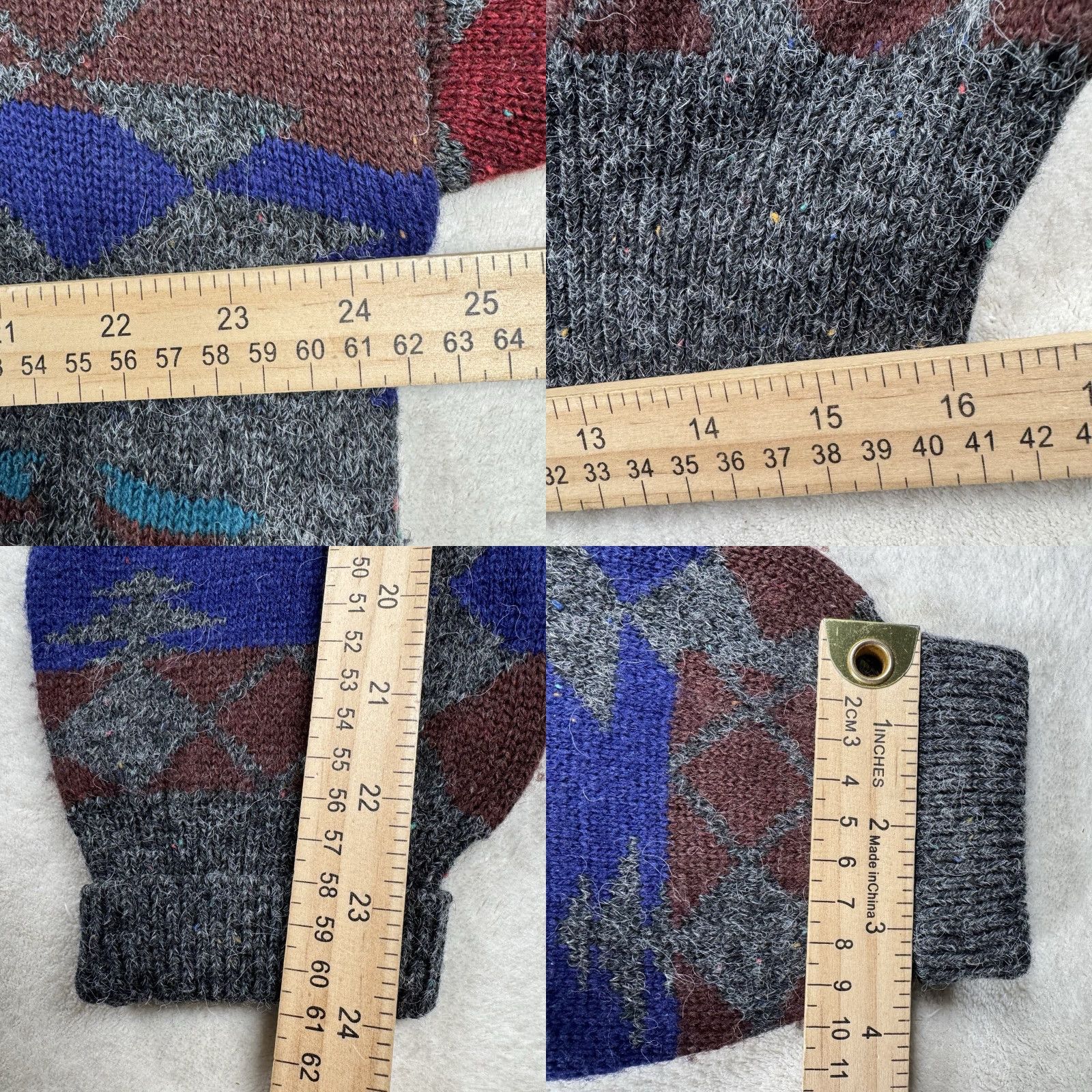 Vintage VINTAGE Brian MacNeil Wool Blend Mens Sweater XL T Navy Blue Geometric Crew Neck Pullover 90s Wool Blend Geometric Mens XLT Navy Size US XL / EU 56 / 4 - 8 Thumbnail