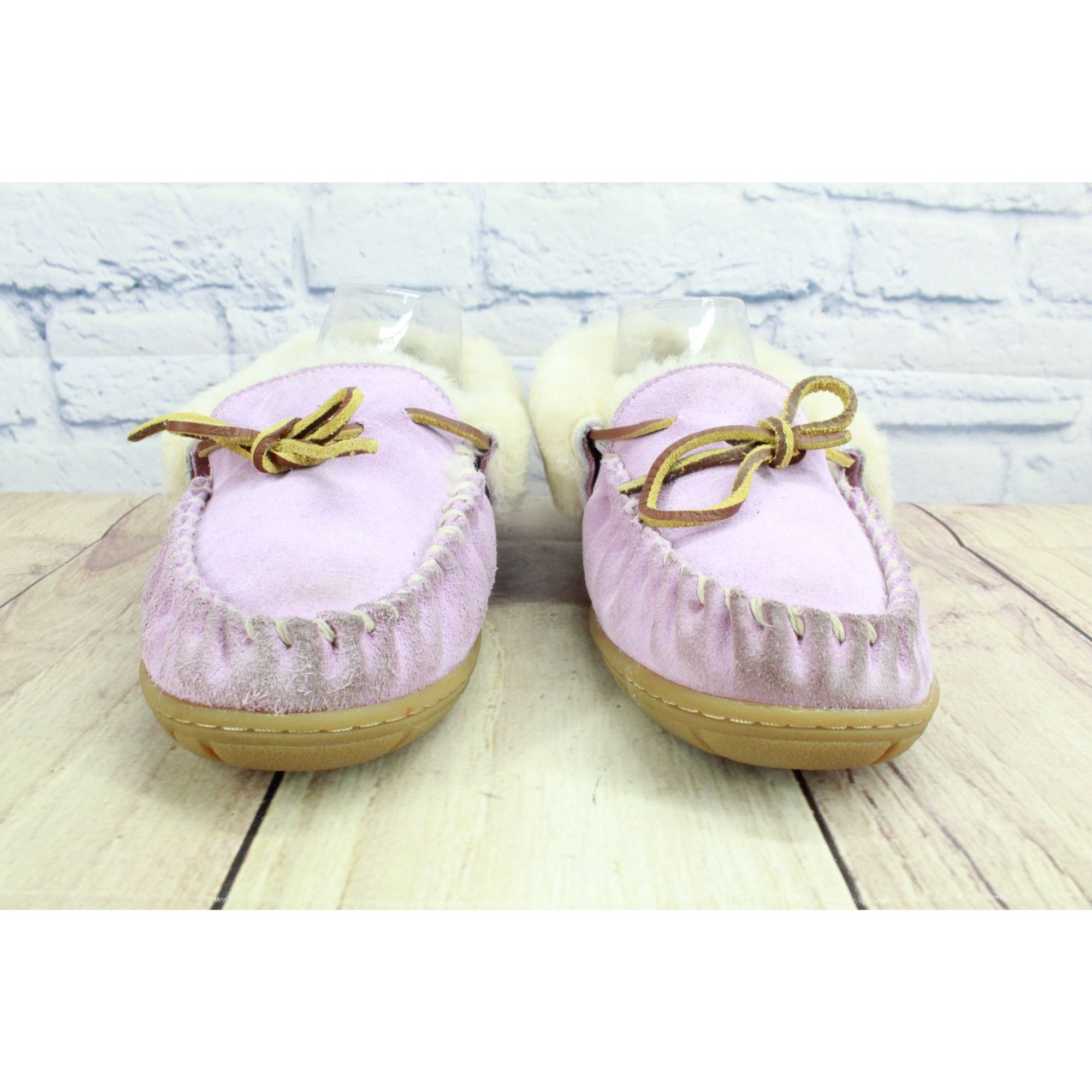 L.L. Bean LL Bean Purple Shearling Moccasin Slippers Womens 8 Size US 8 / IT 38 - 4 Thumbnail