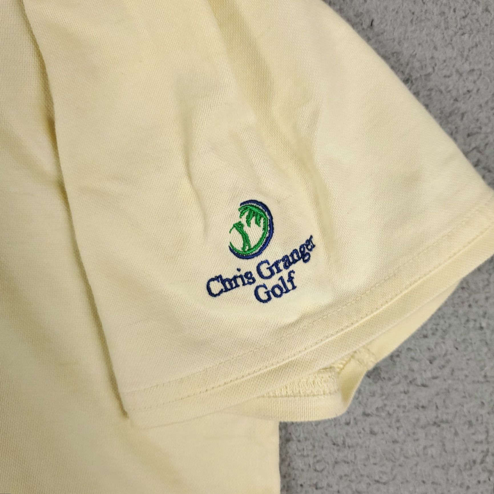 TravisMathew Travis Mathew Golf Polo Shirt Yellow Adult Large Short Sleeve Solid Activewear Mens Size US L / EU 52-54 / 3 - 3 Thumbnail