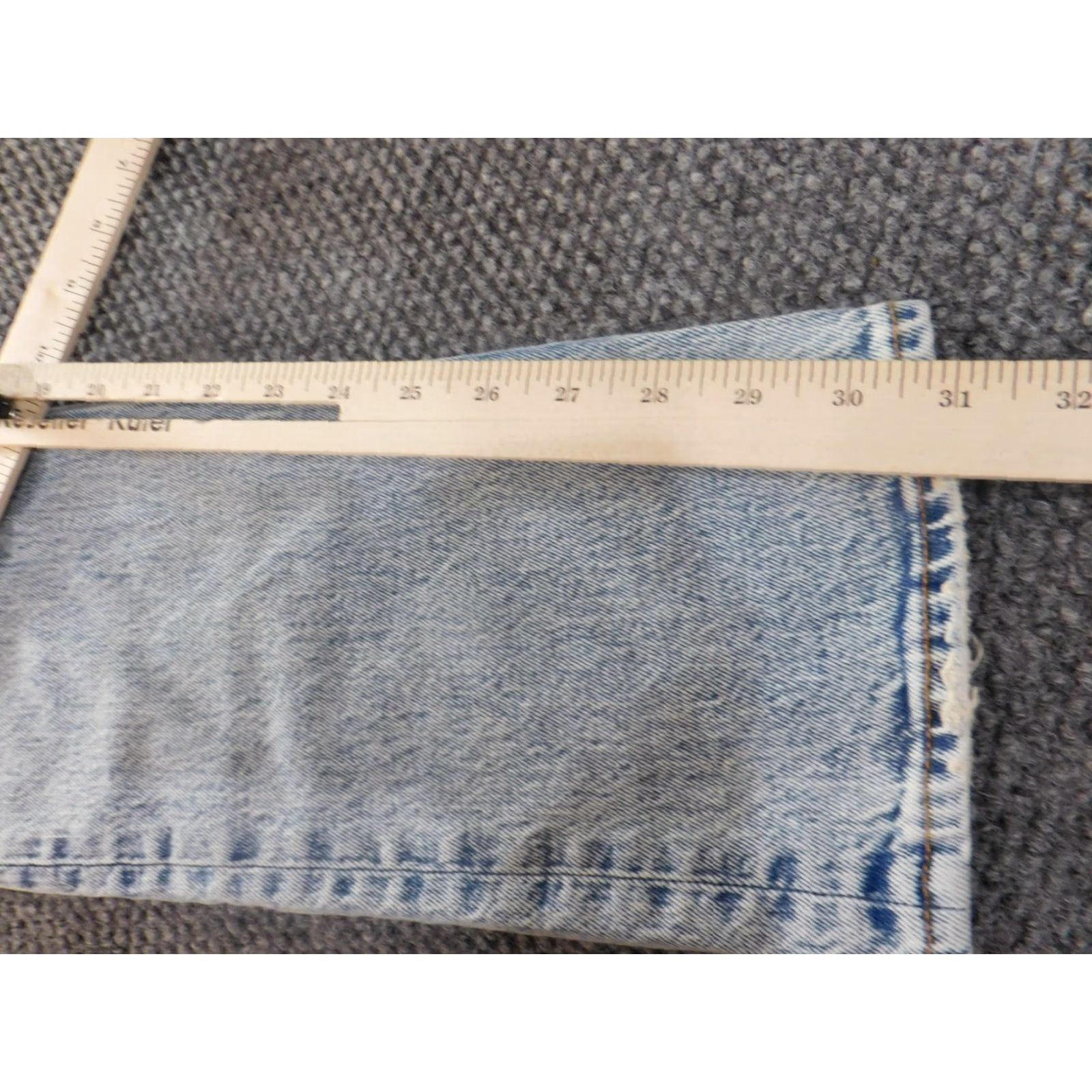 Abercrombie & Fitch Abercrombie & Fitch Womens Jeans 10 Blue High Rise Skinny 90s Distressed, Light Wash, Zipper, Denim, 30 Inseam, Regular Women Shoes? Size 32" / US 10 / IT 46 - 7 Thumbnail