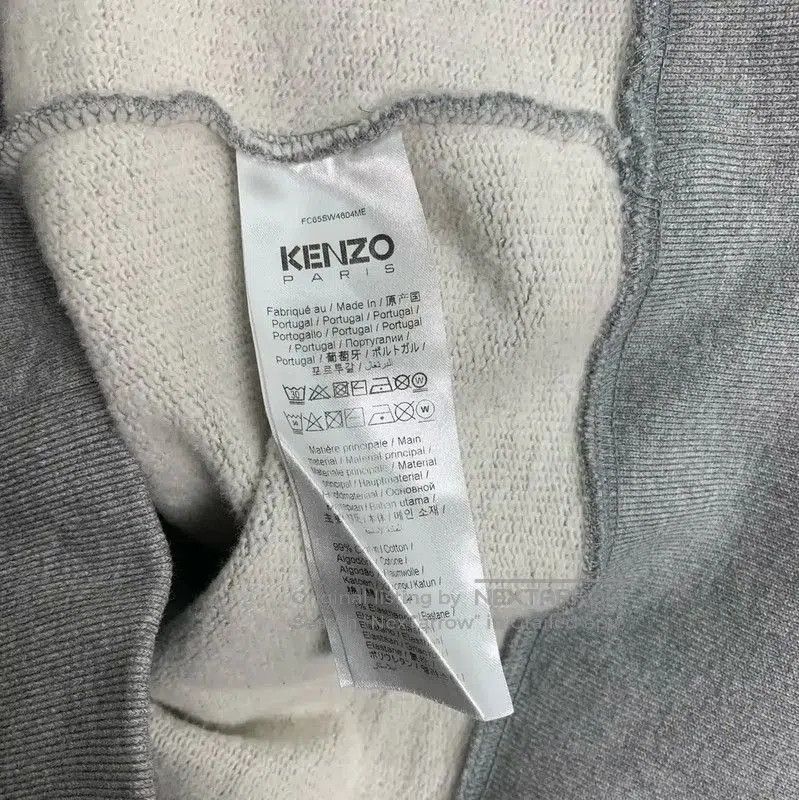 Kenzo KENZO Gray Cotton Printed Women's Hoodie . Size L / US 10 / IT 46 - 4 Thumbnail