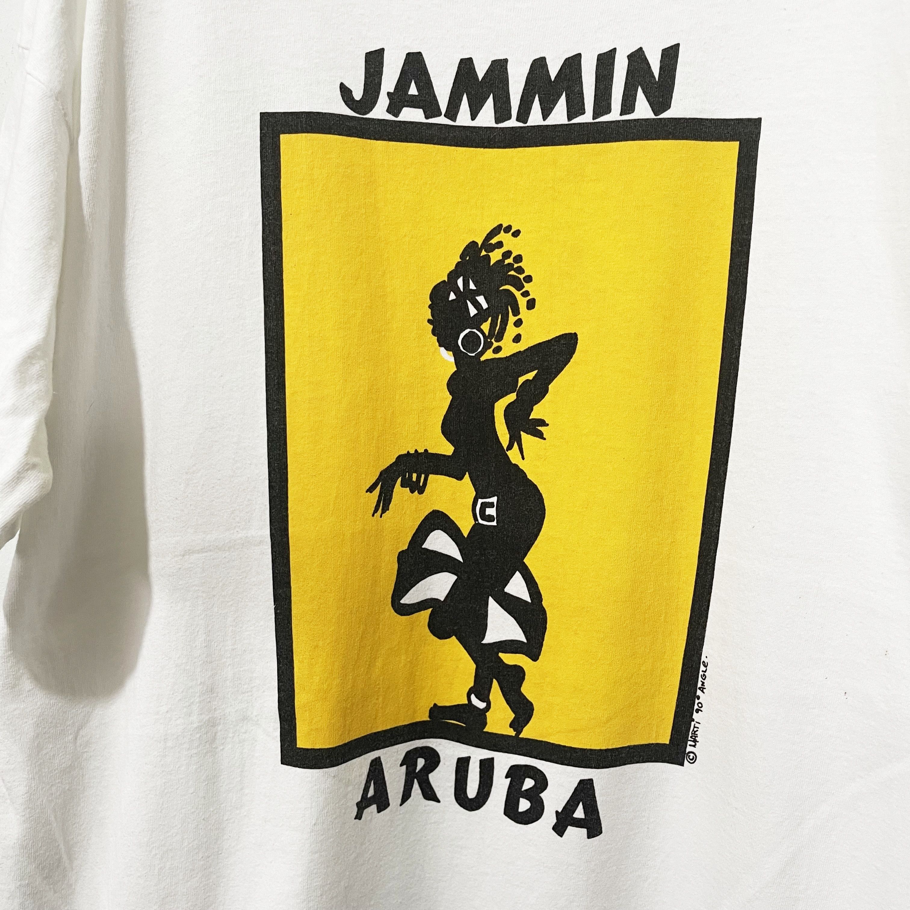 Vintage Vintage 90s “Jammin Aruba” T-Shirt Size US XL / EU 56 / 4 - 2 Thumbnail