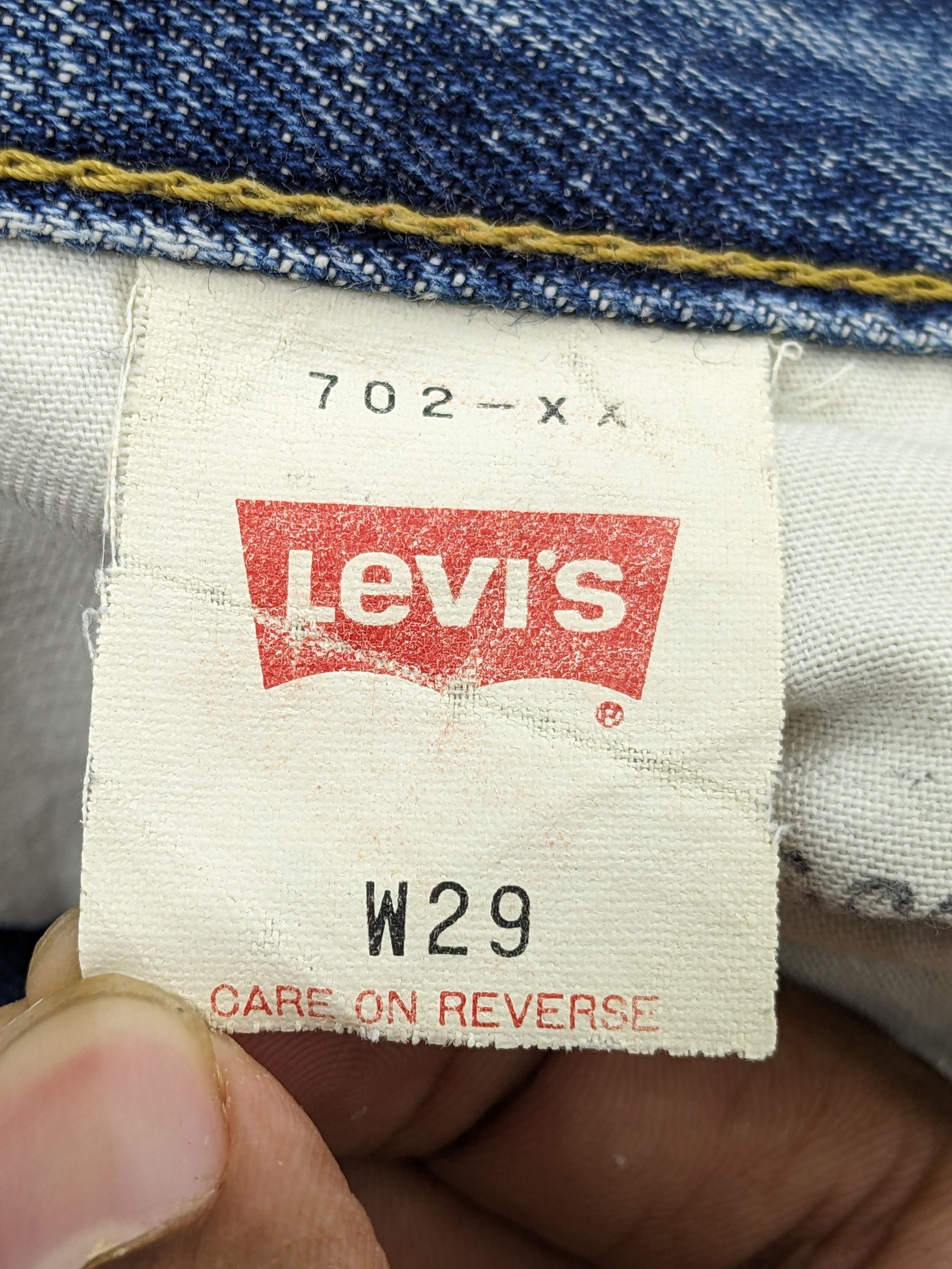 Levi's × Vintage Vintage 90s Levis 702 Selvadge Buckle Back Big E Jeans DJ21 Size US 28 / EU 44 - 7 Thumbnail