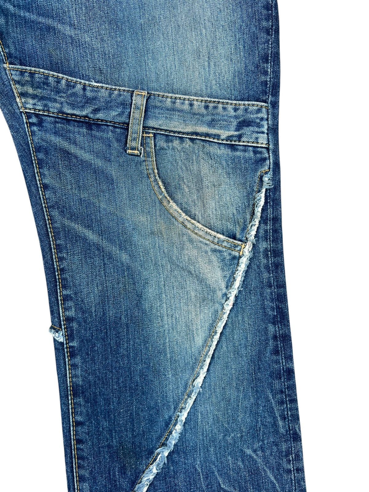 Vintage Vintage Antgauge Multiple Cut Raw Edge Mud Denim Jeans Size US 32 / EU 48 - 10 Thumbnail