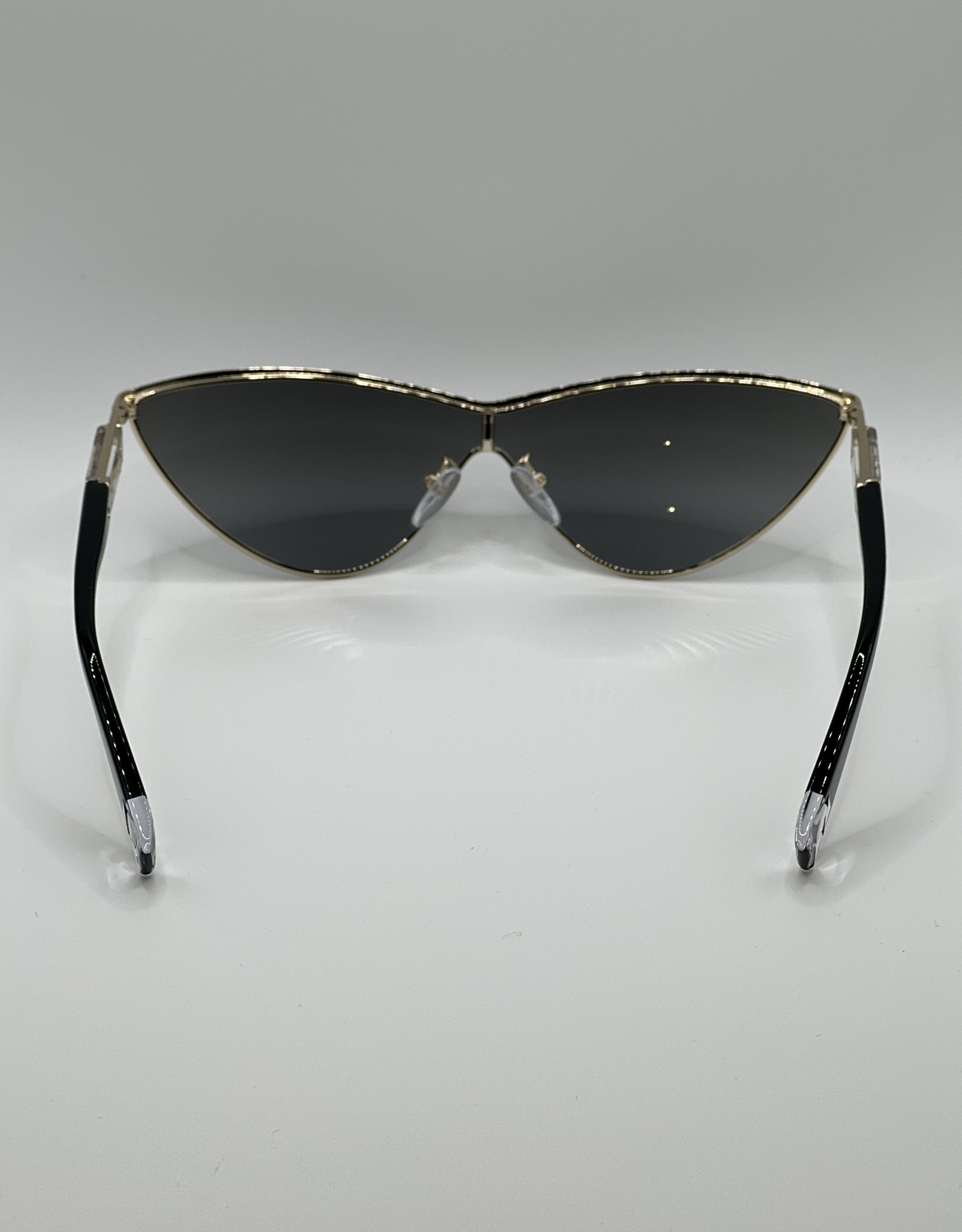 Furla Furla SFU311 Cat Eye Crystal Sunglasses Black/Gold Size ONE SIZE - 6 Thumbnail