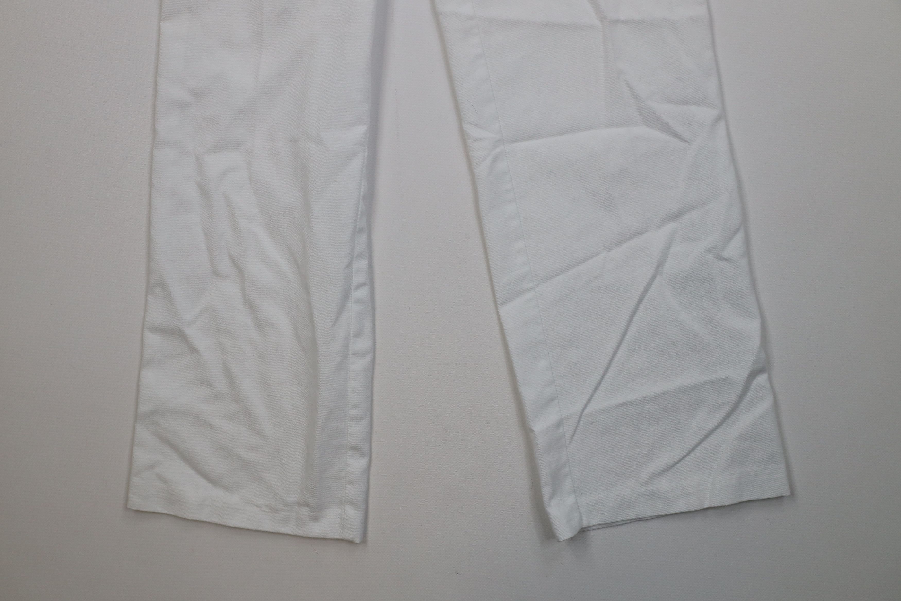 Vintage Vintage 70s Streetwear Flared Wide Leg Chino Pants White USA Size 25" / US 0 / IT 36 - 4 Thumbnail