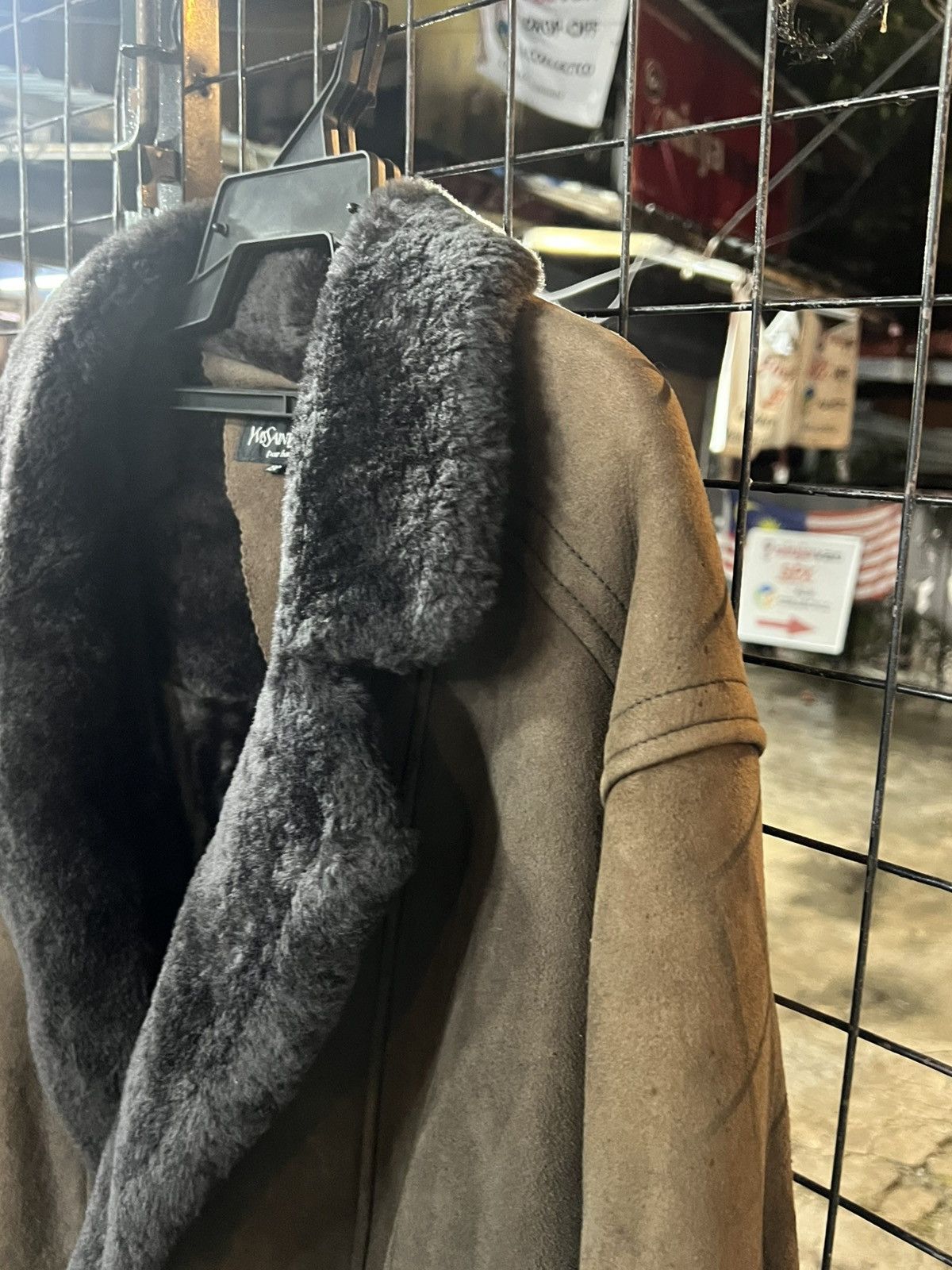 Vintage × Yves Saint Laurent YSL Yves Saint Laurent Shearling Sheepskin Coat Jacket Size US M / EU 48-50 / 2 - 5 Thumbnail